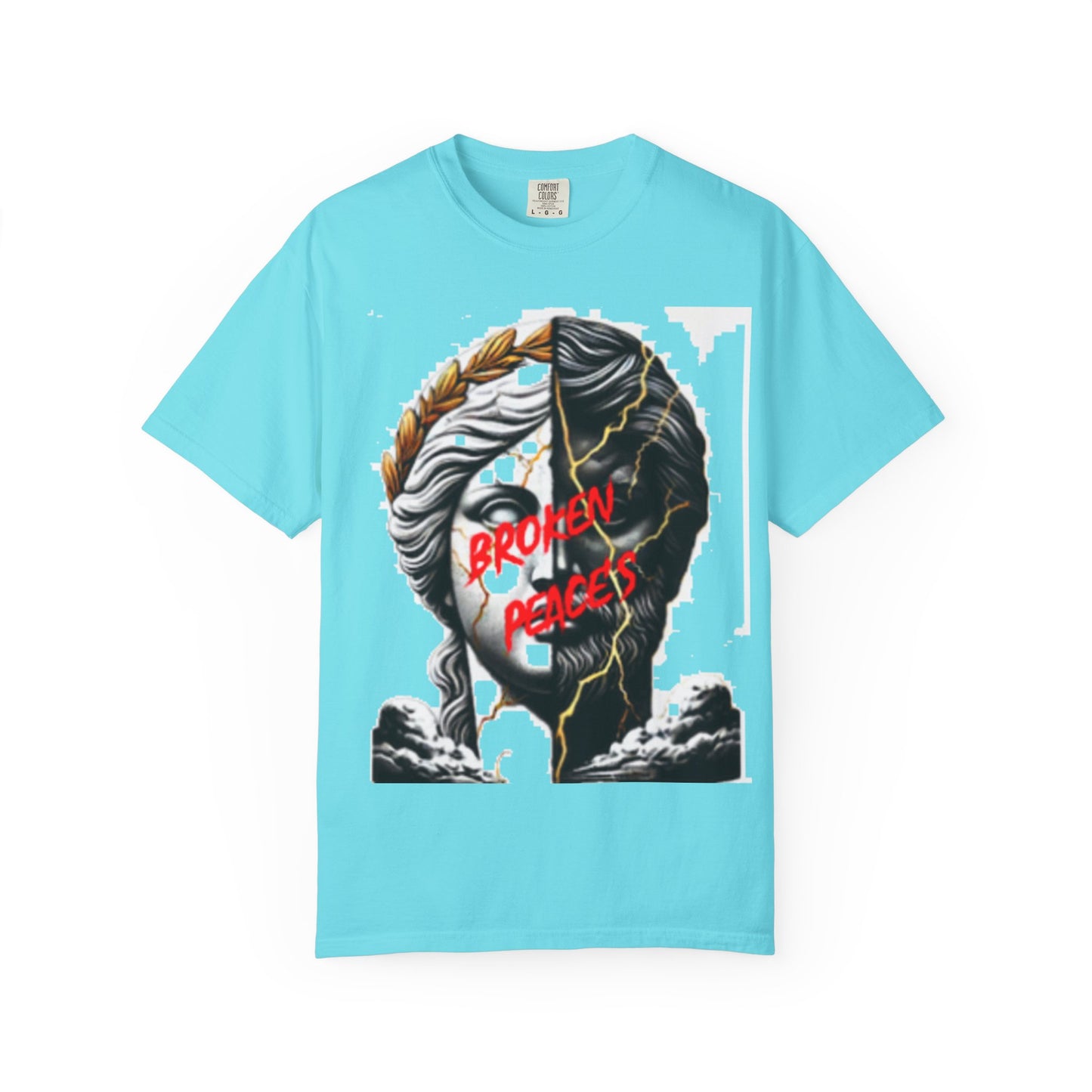 Unisex Garment-Dyed T-shirt - 'Broken Pieces' & 'God Save the Queen' Graphic Tee