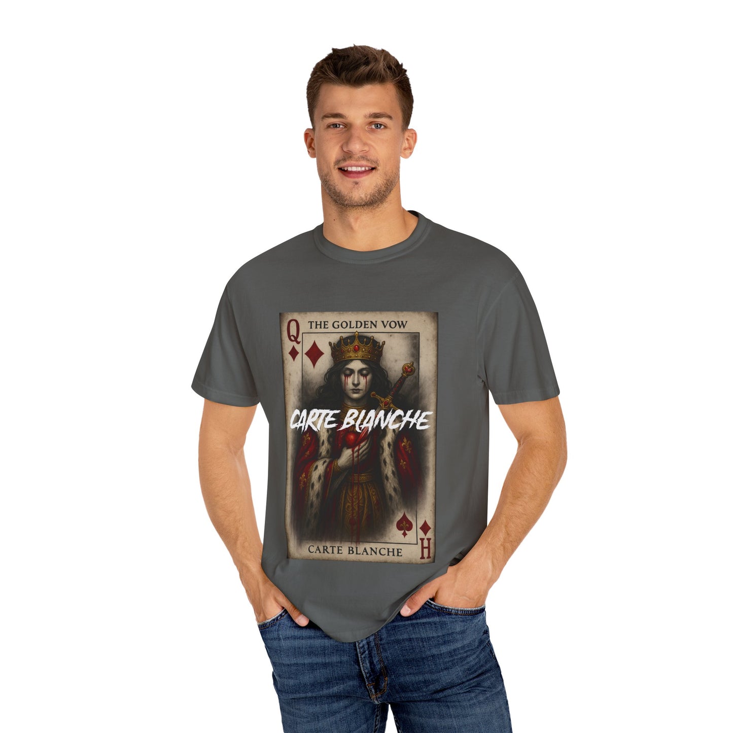 Artistic Unisex T-Shirt - Carte Blanche Playing Card Design