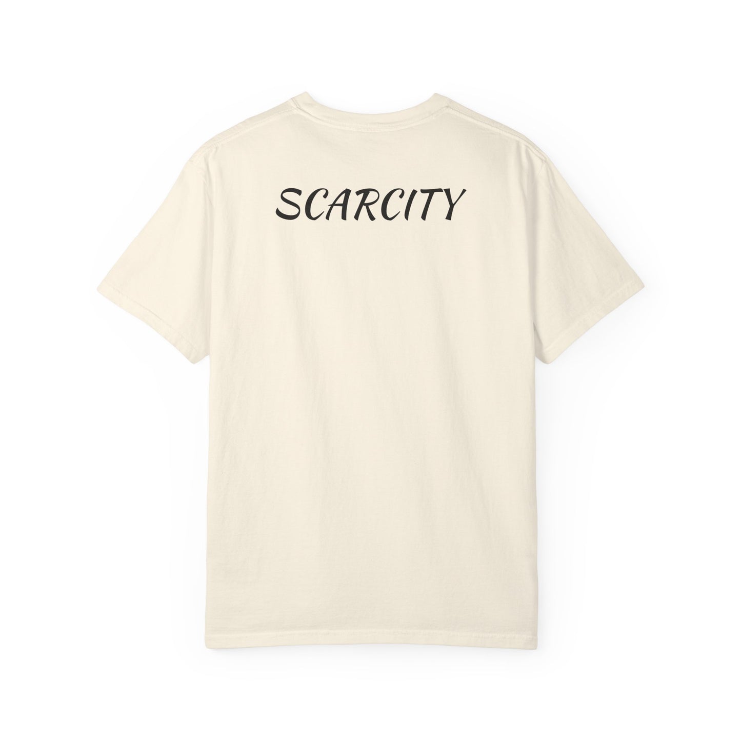 Lost Tribe Unisex Garment-Dyed T-Shirt | Scarcity Graphic Tee for Festival & Everyday Wear
