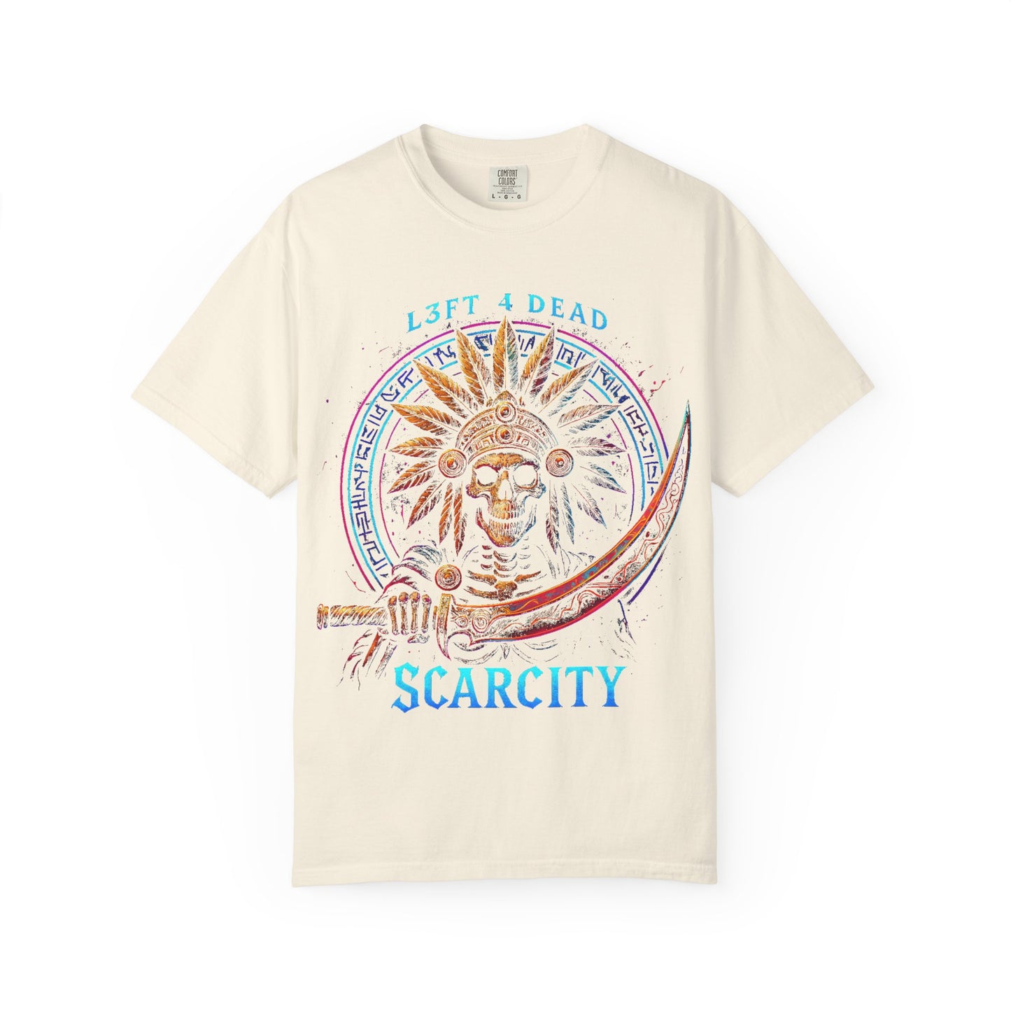 Copy of L3FT 4 DEAD Scarcity Unisex Garment-Dyed T-shirt - Bold Streetwear for Creative Souls