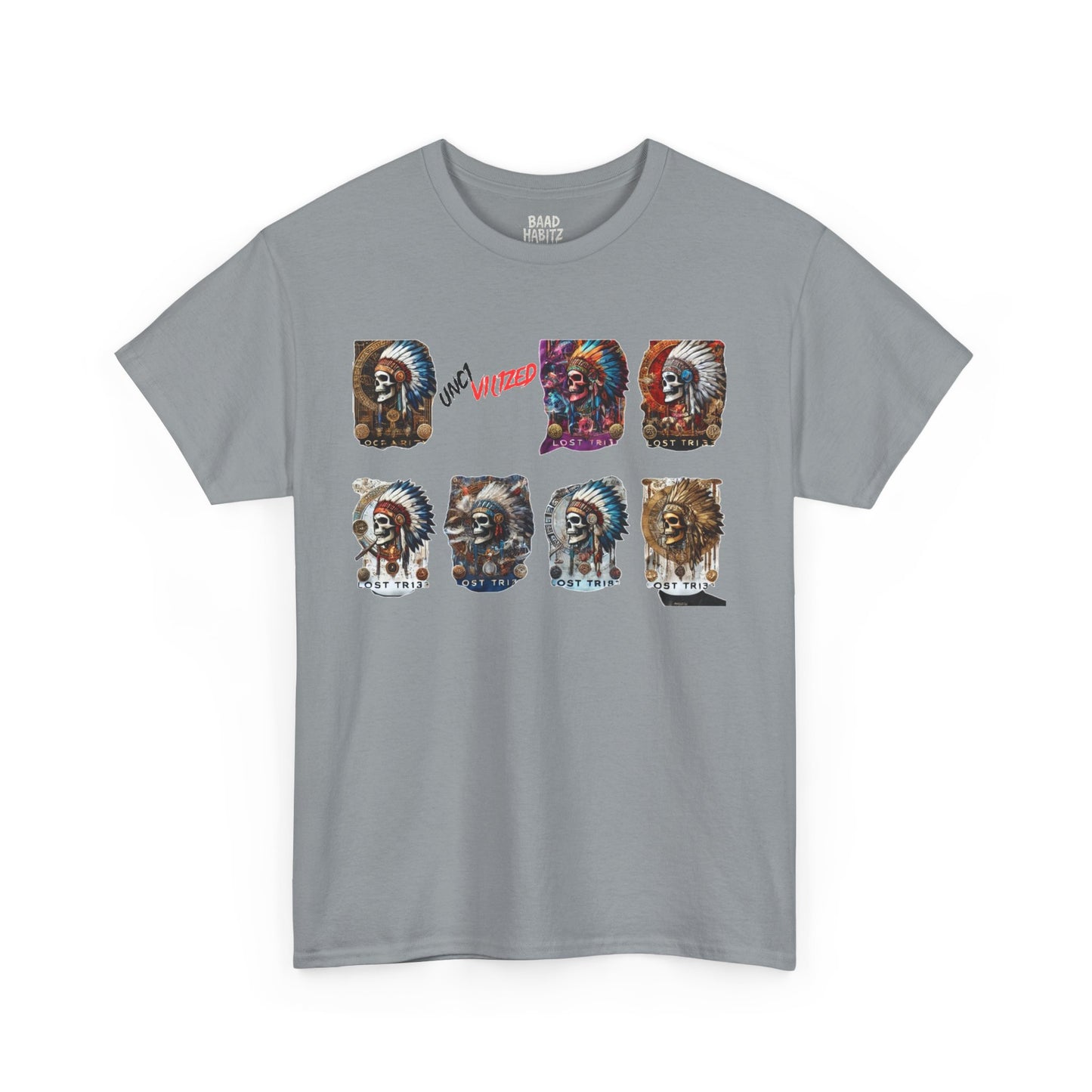 Unisex Heavy Cotton Tee with Lion Art - Free Spirit Tee, Graphic T-Shirt, Casual Wear, Animal Lover Gift, Unique Design Tee