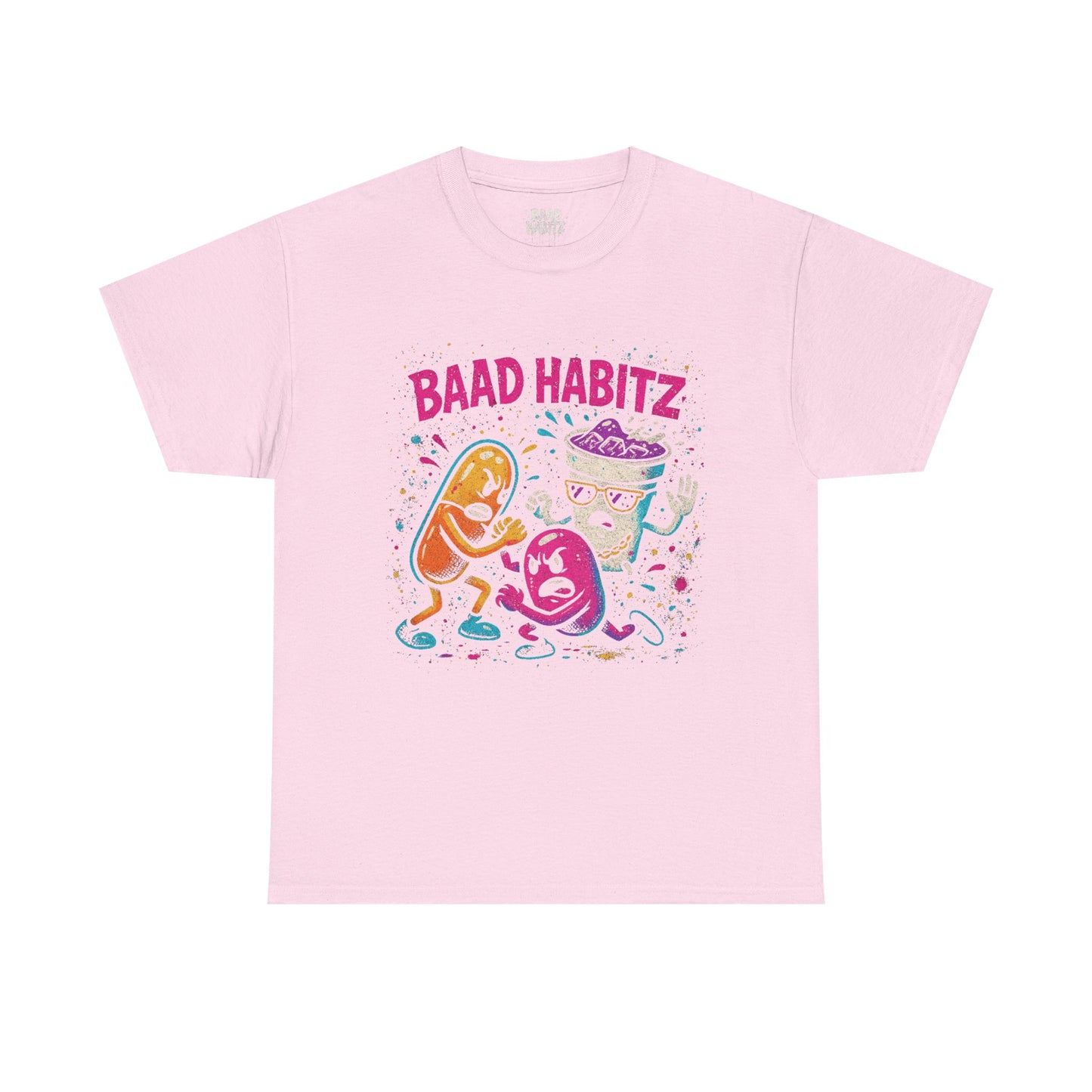 Funny Graphic Tee, Unisex Humor Shirt, Party Wear, Baad Habitz Apparel, Drugz T-Shirt, Gift for Friends