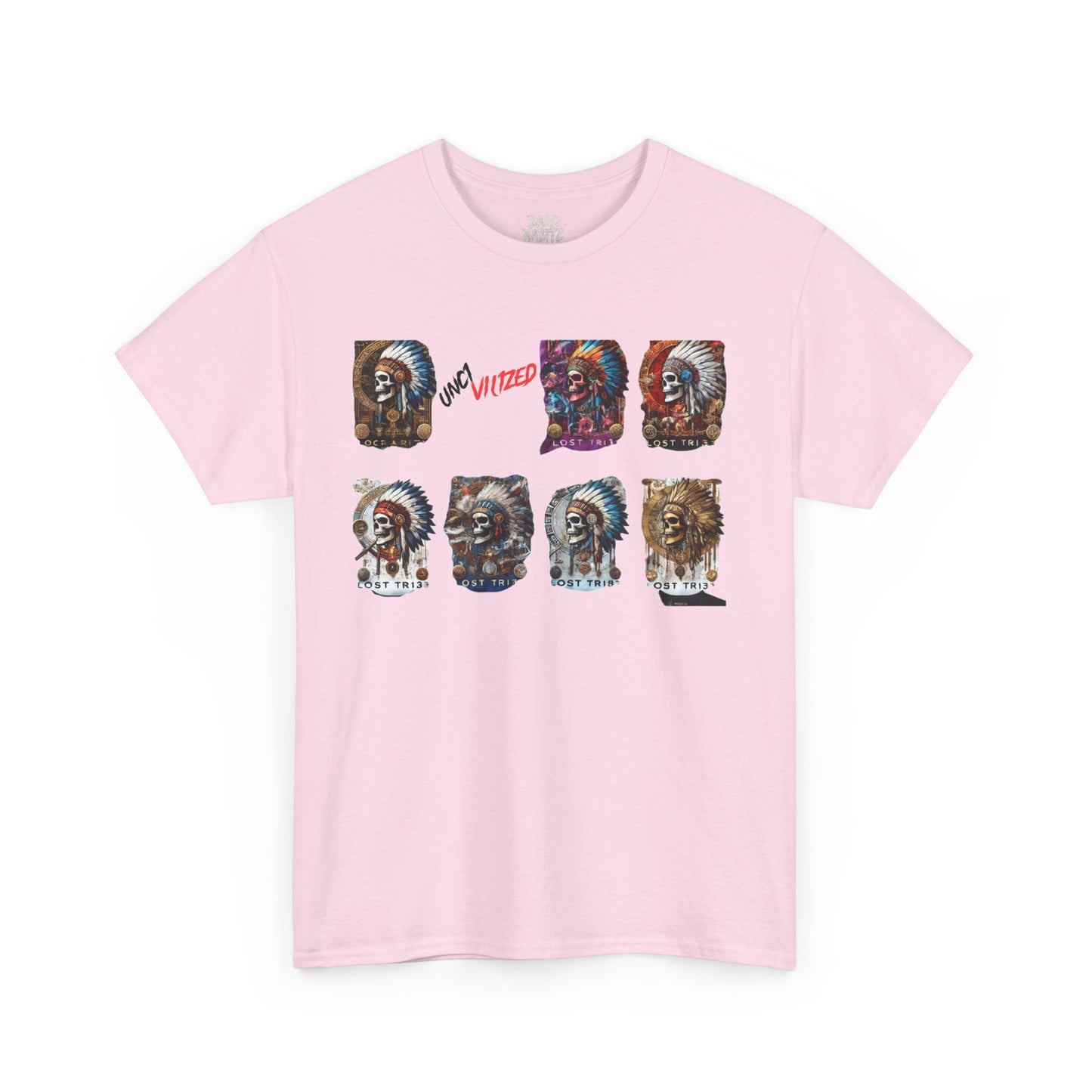 Unisex Heavy Cotton Tee with Lion Art - Free Spirit Tee, Graphic T-Shirt, Casual Wear, Animal Lover Gift, Unique Design Tee