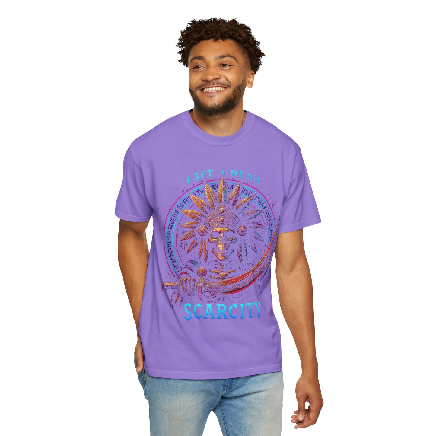 Copy of L3FT 4 DEAD Scarcity Unisex Garment-Dyed T-shirt - Bold Streetwear for Creative Souls