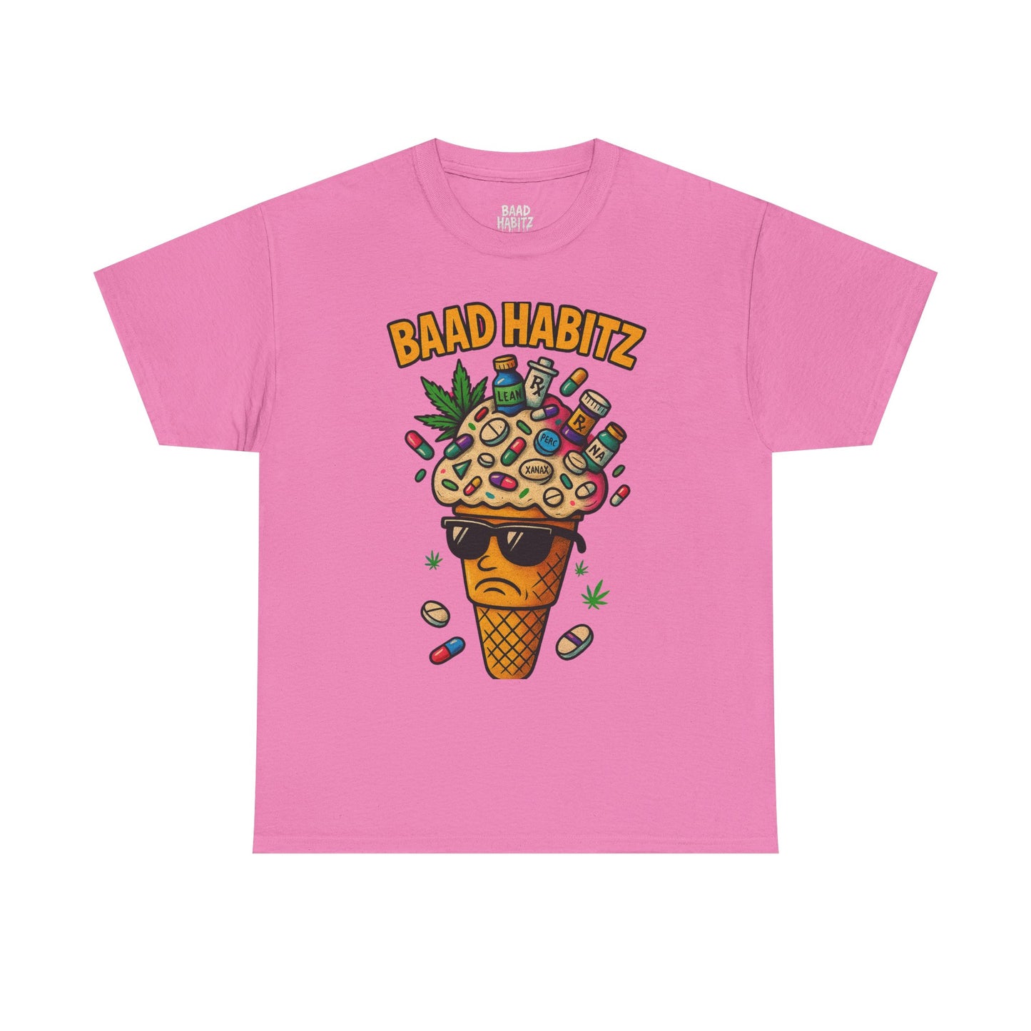 Funny Graphic Tee, Trendy T-Shirt for Casual Wear, Summer Wardrobe Essential, Perfect Gift for Friends, BAAD HABITZ Design