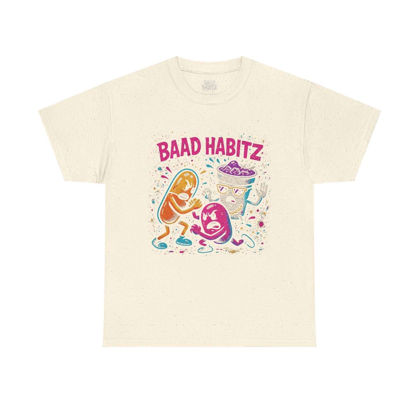 Funny Graphic Tee, Unisex Humor Shirt, Party Wear, Baad Habitz Apparel, Drugz T-Shirt, Gift for Friends