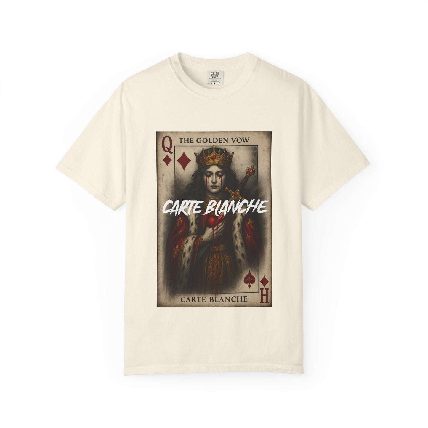 Artistic Unisex T-Shirt - Carte Blanche Playing Card Design