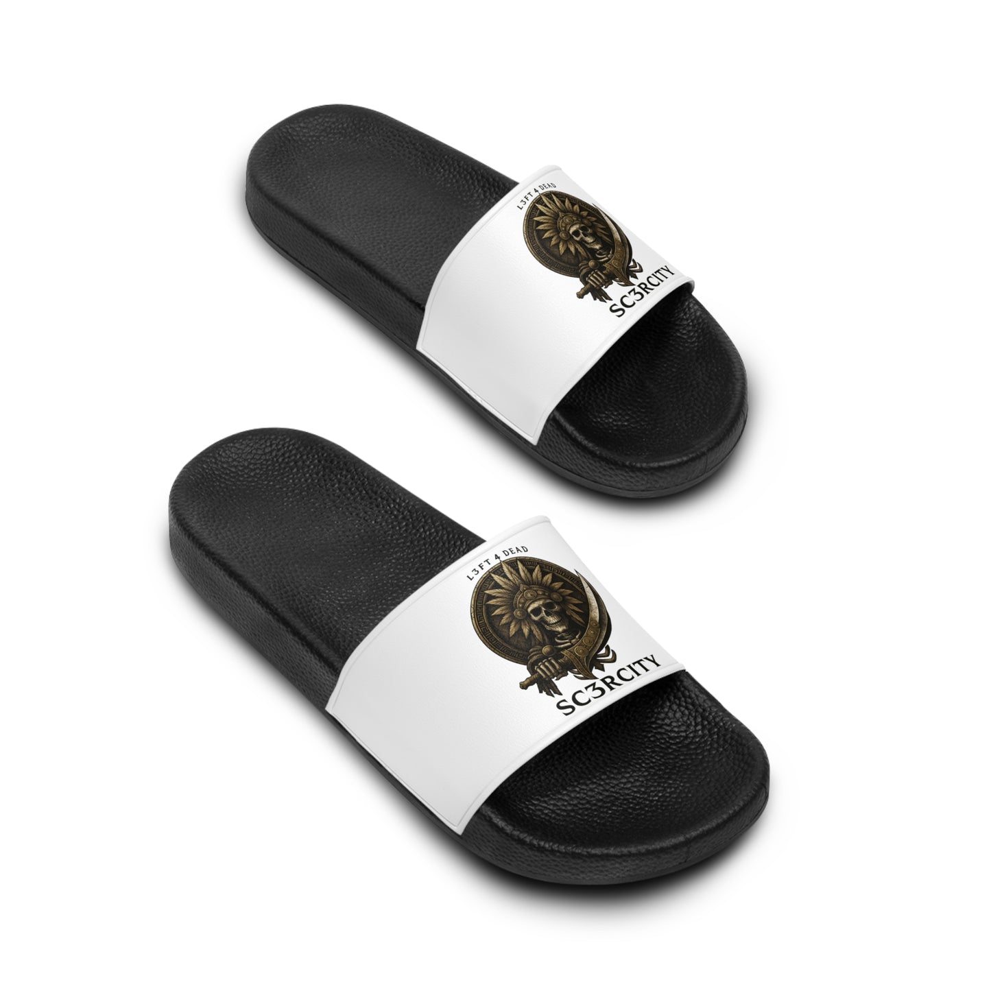 Men's Slide Sandals - Stylish Comfort with Bold Graphic Design