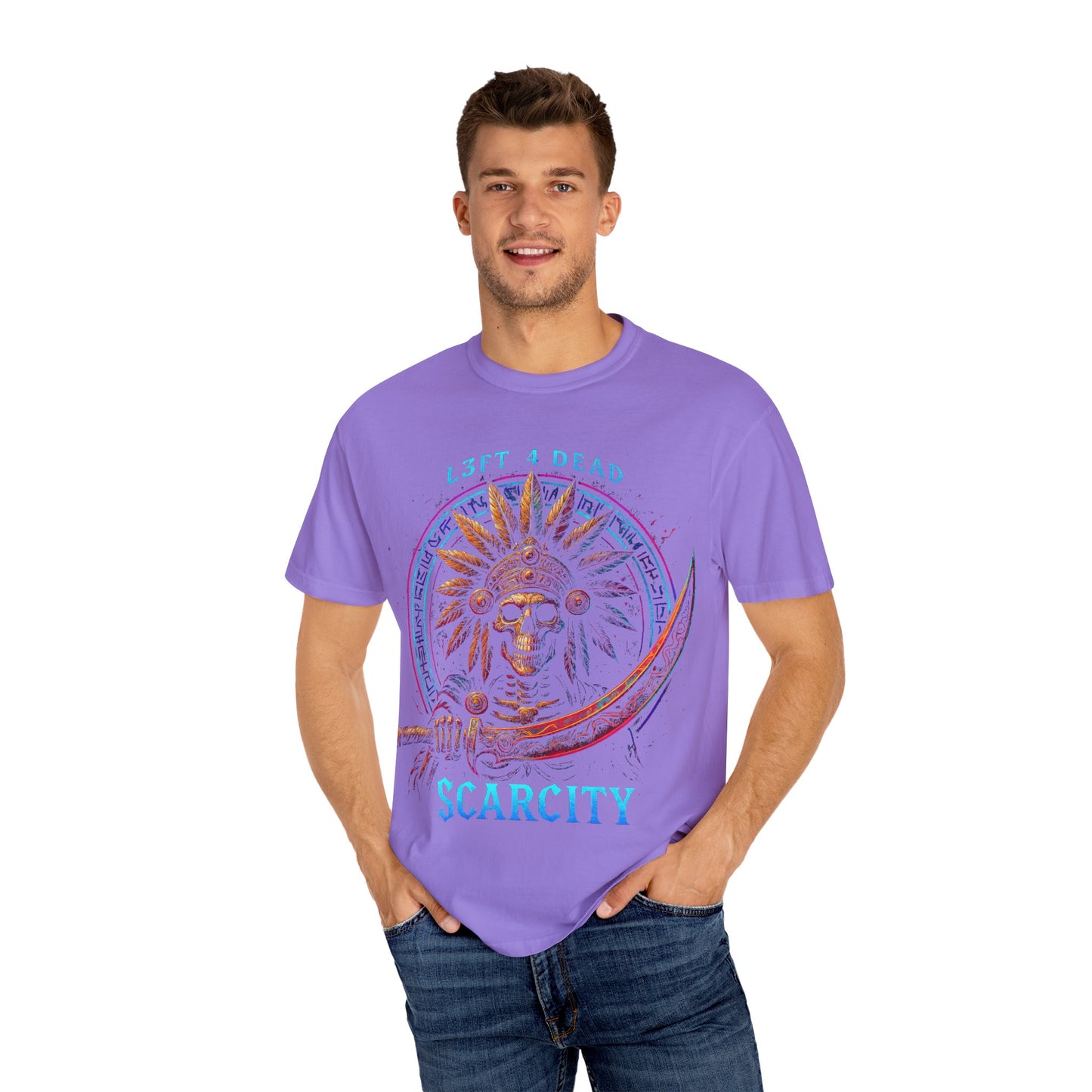 Copy of L3FT 4 DEAD Scarcity Unisex Garment-Dyed T-shirt - Bold Streetwear for Creative Souls