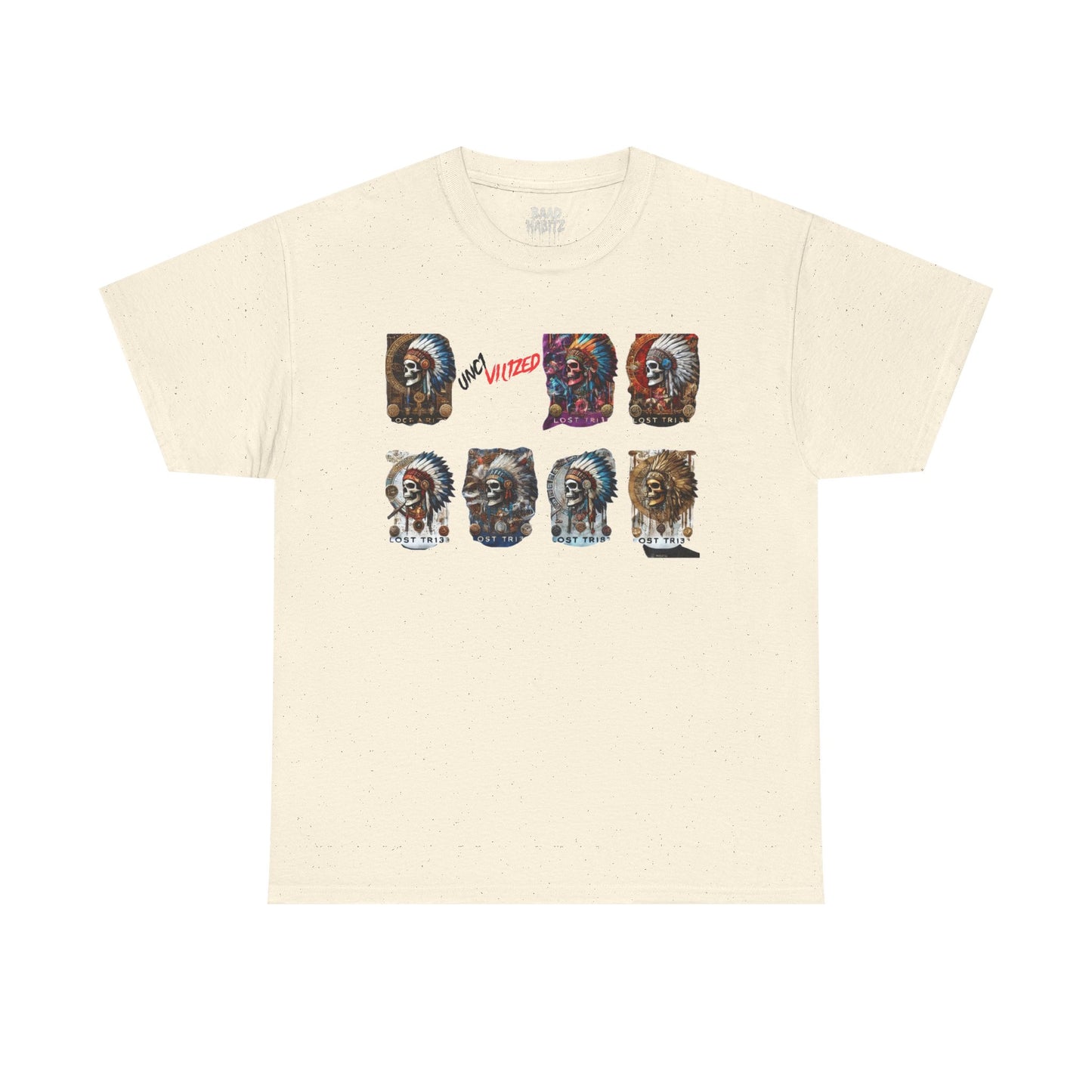 Unisex Heavy Cotton Tee with Lion Art - Free Spirit Tee, Graphic T-Shirt, Casual Wear, Animal Lover Gift, Unique Design Tee