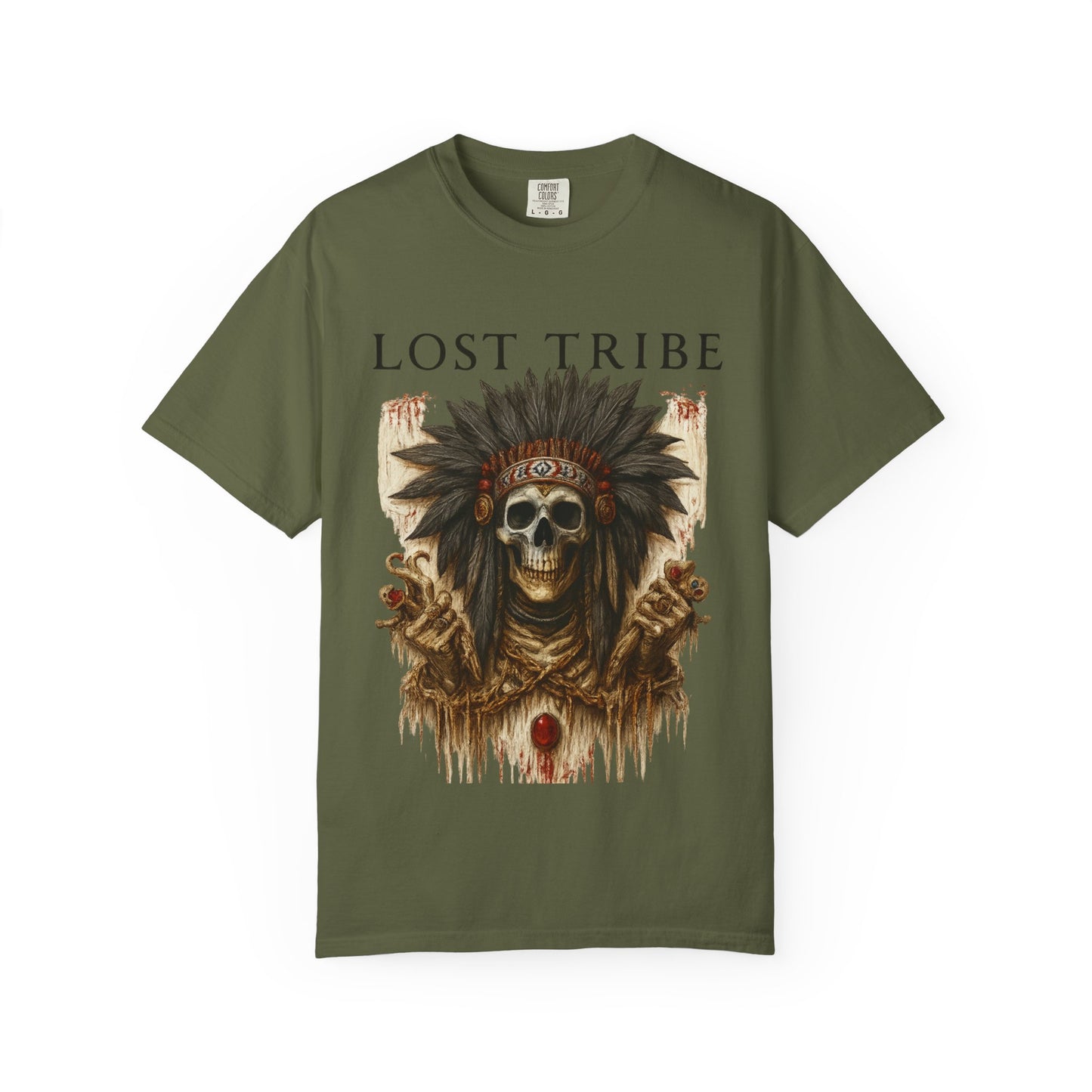 Lost Tribe Unisex Garment-Dyed T-Shirt | Scarcity Graphic Tee for Festival & Everyday Wear