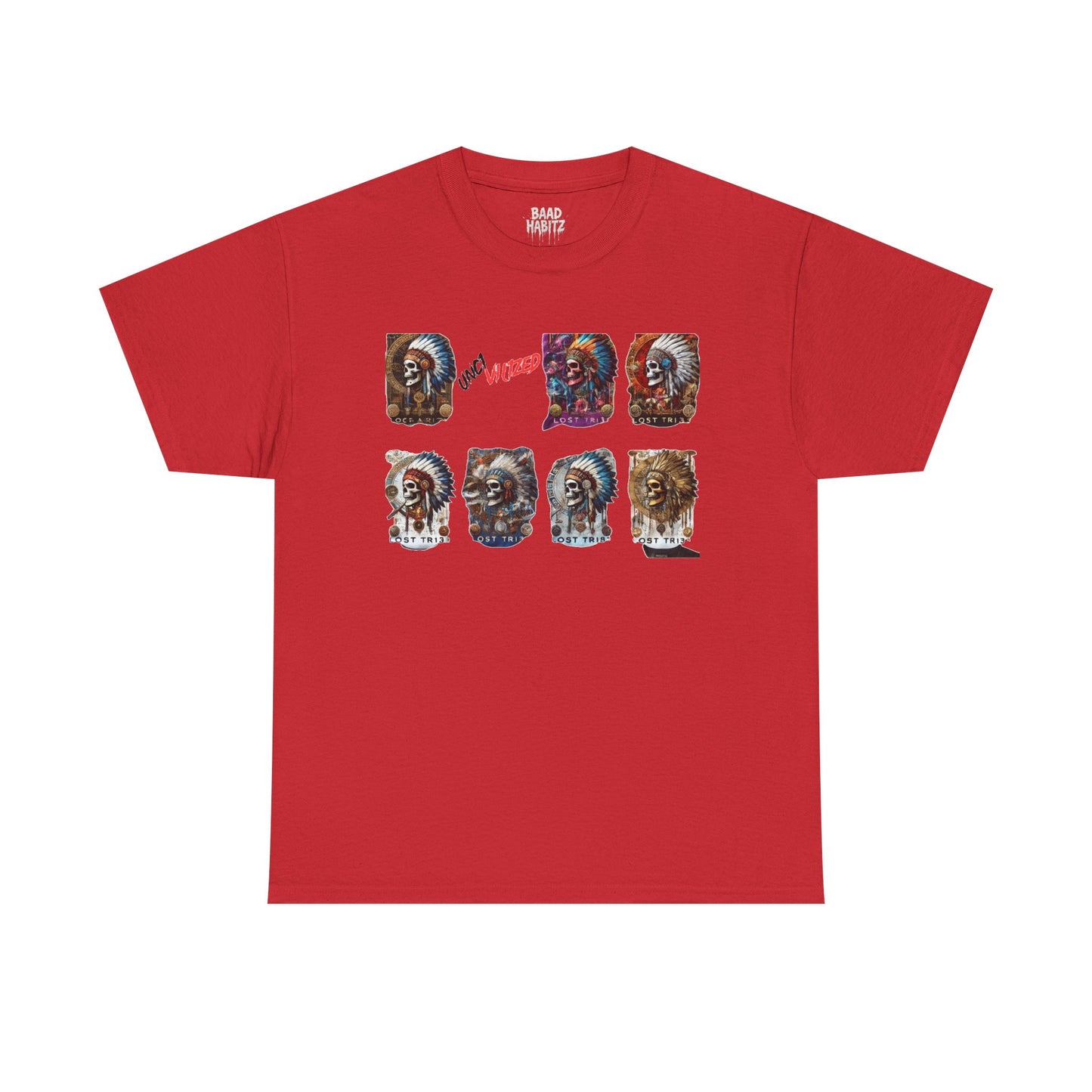 Unisex Heavy Cotton Tee with Lion Art - Free Spirit Tee, Graphic T-Shirt, Casual Wear, Animal Lover Gift, Unique Design Tee