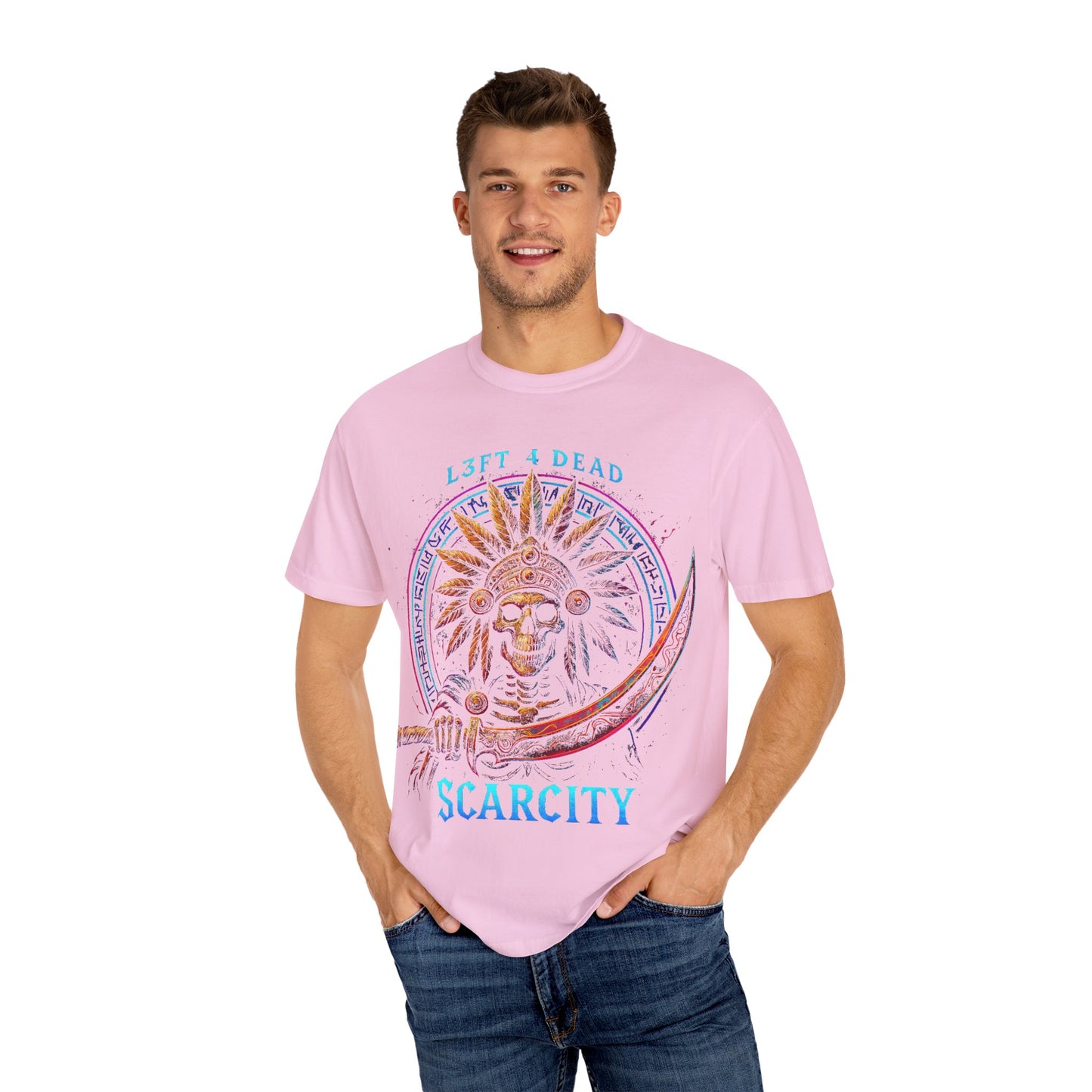 Copy of L3FT 4 DEAD Scarcity Unisex Garment-Dyed T-shirt - Bold Streetwear for Creative Souls