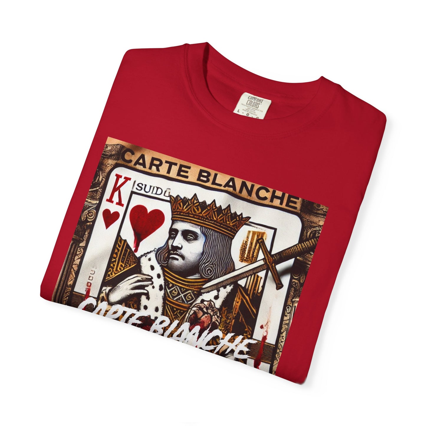 Street Art Graphic T-Shirt - 'God Save the Queen' & 'Carte Blanche' Design