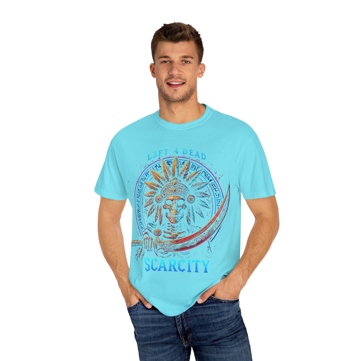 Copy of L3FT 4 DEAD Scarcity Unisex Garment-Dyed T-shirt - Bold Streetwear for Creative Souls