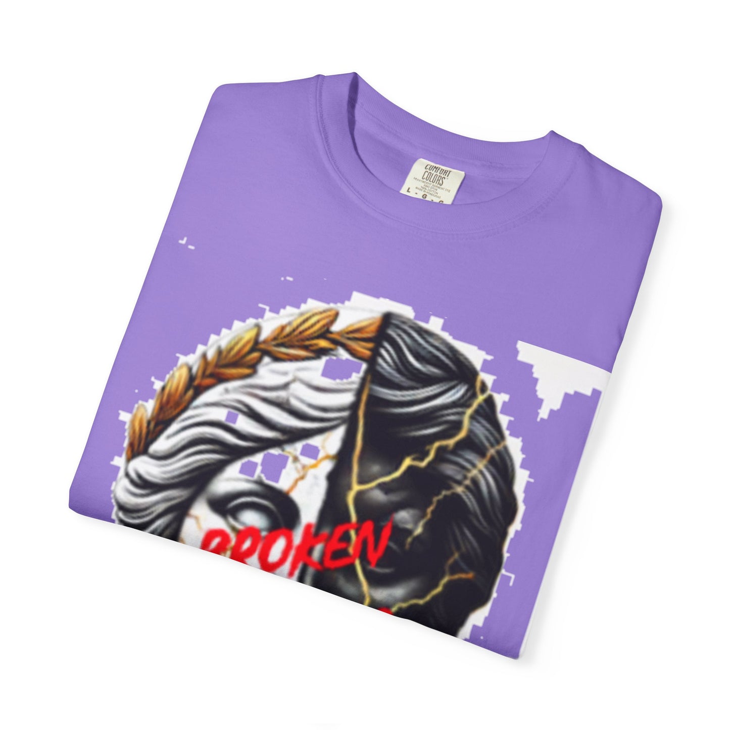 Unisex Garment-Dyed T-shirt - 'Broken Pieces' & 'God Save the Queen' Graphic Tee