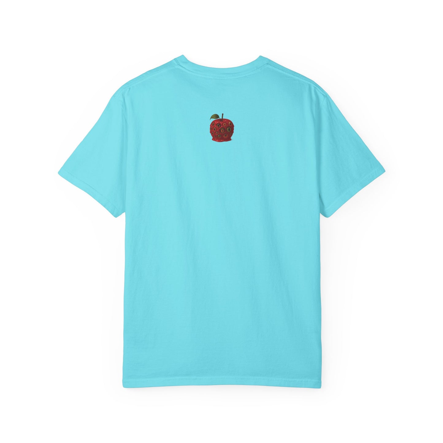 Garment-Dyed Unisex T-Shirt - Noxiae Poena Paresto with Apple Design