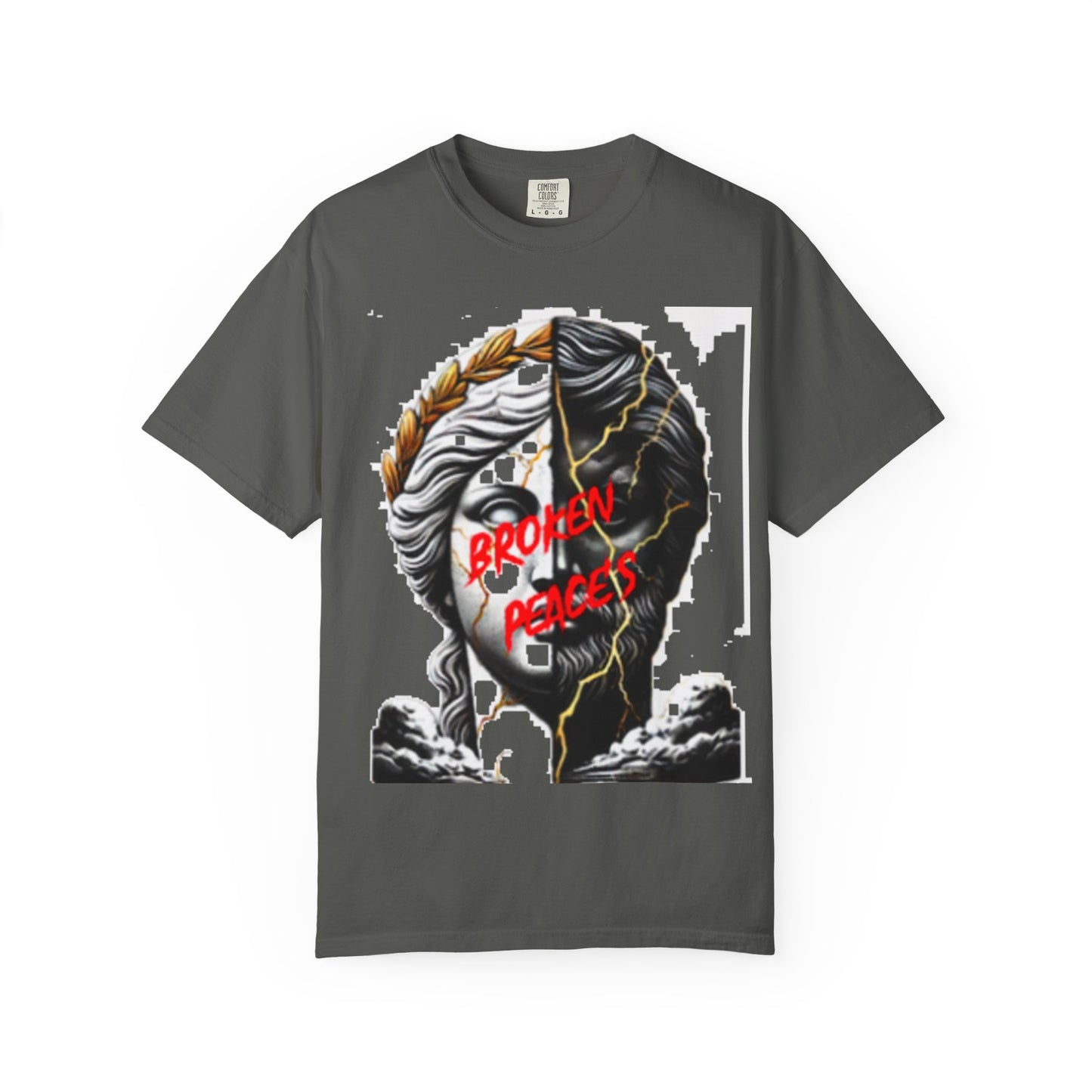 Unisex Garment-Dyed T-shirt - 'Broken Pieces' & 'God Save the Queen' Graphic Tee