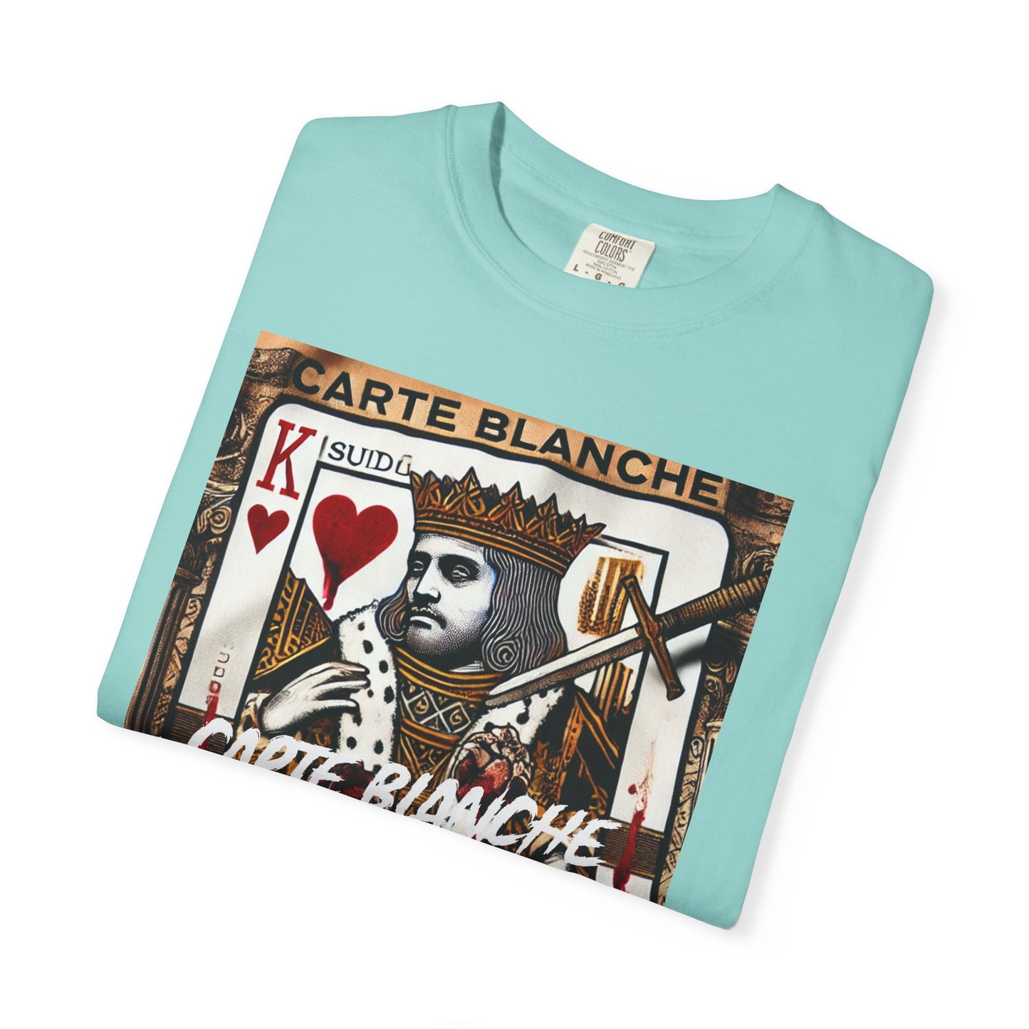 Street Art Graphic T-Shirt - 'God Save the Queen' & 'Carte Blanche' Design