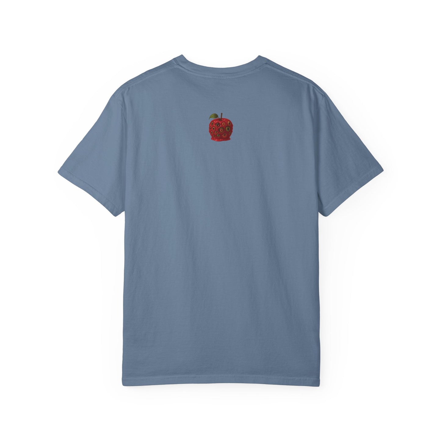Garment-Dyed Unisex T-Shirt - Noxiae Poena Paresto with Apple Design