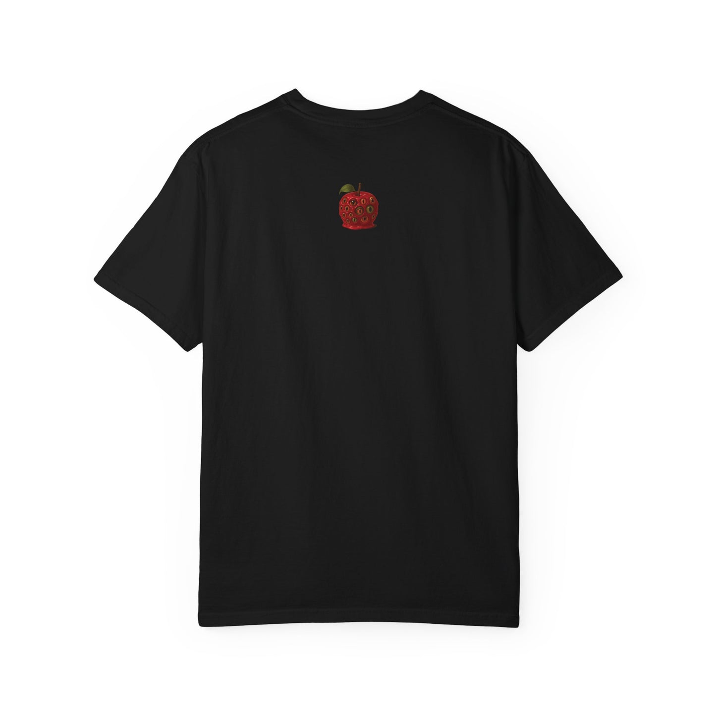 Garment-Dyed Unisex T-Shirt - Noxiae Poena Paresto with Apple Design