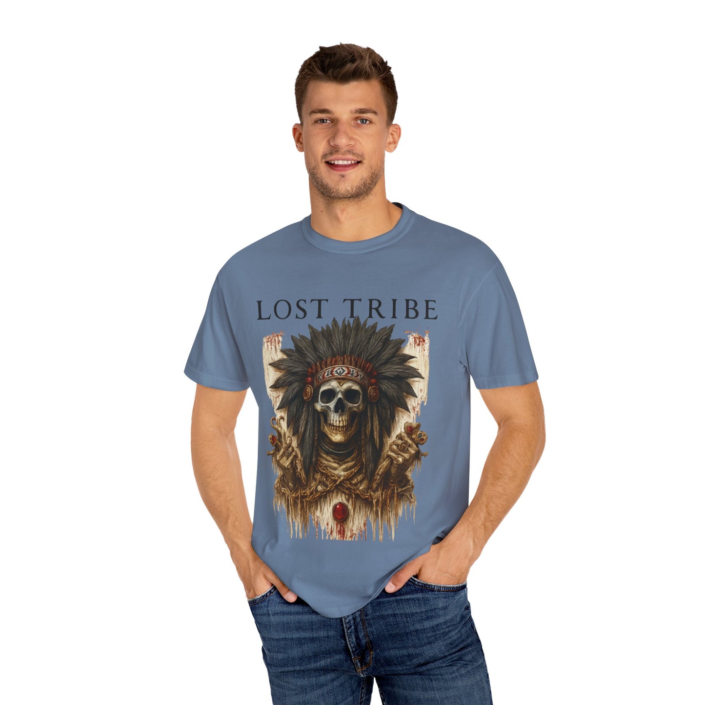 Lost Tribe Unisex Garment-Dyed T-Shirt | Scarcity Graphic Tee for Festival & Everyday Wear