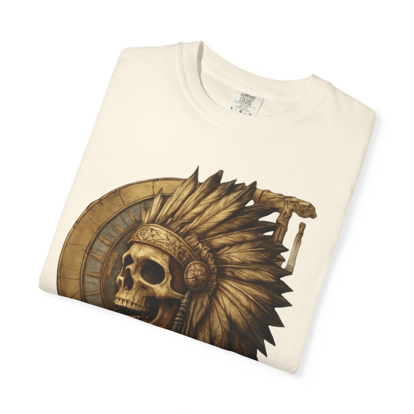 Unisex Garment-Dyed T-Shirt - 'Lost Tribe' Skull Design