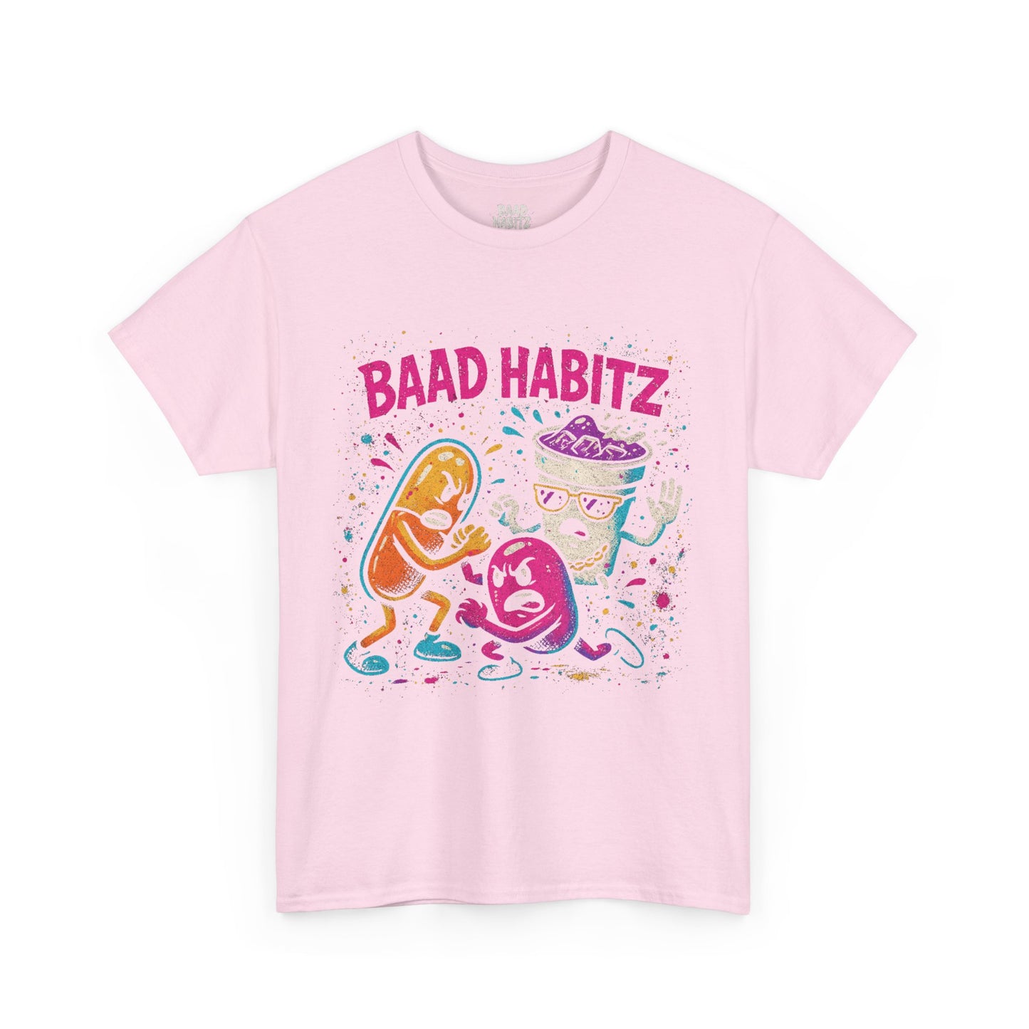 Funny Graphic Tee, Unisex Humor Shirt, Party Wear, Baad Habitz Apparel, Drugz T-Shirt, Gift for Friends