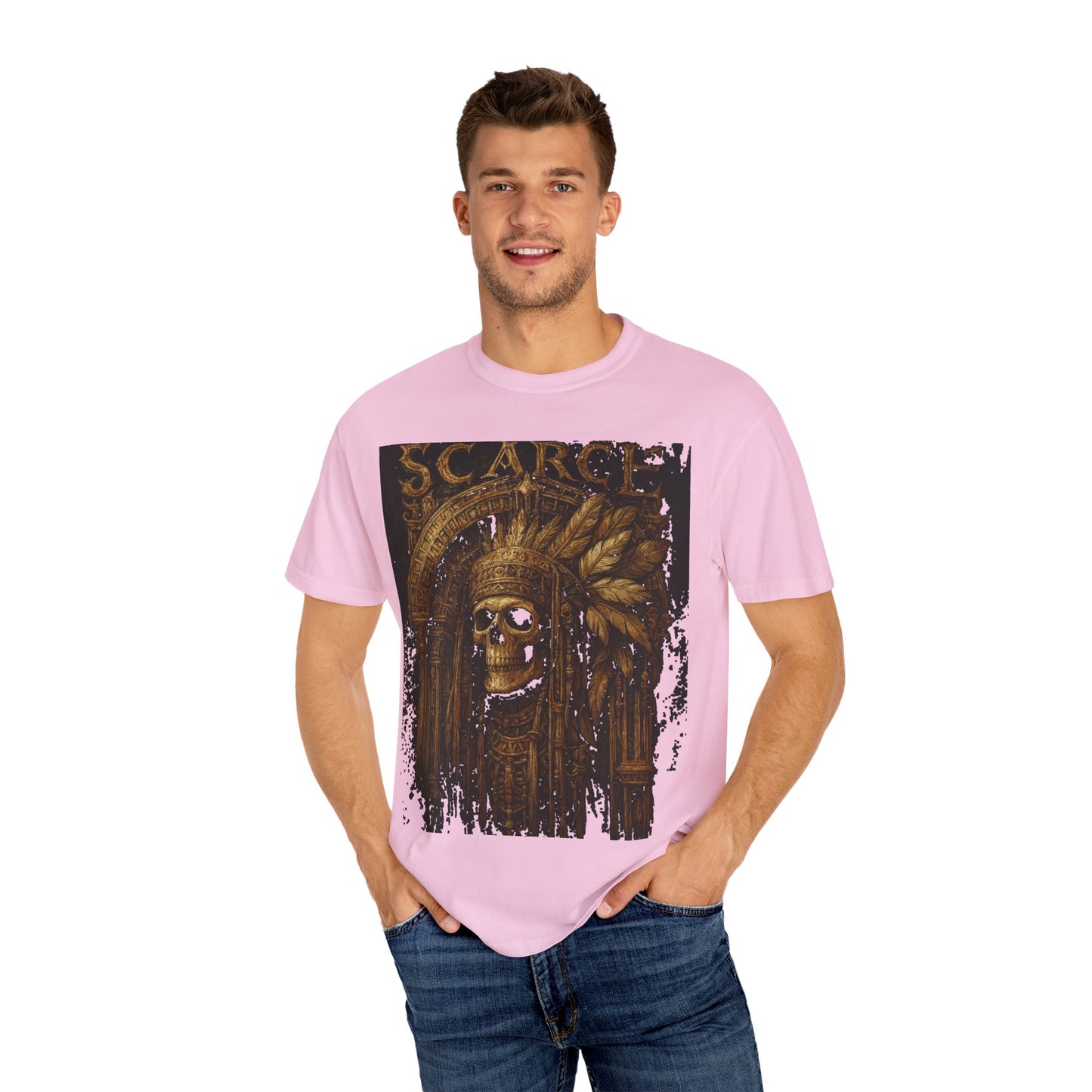 Unisex Garment-Dyed T-Shirt - SCARCE The Lost Skull Design