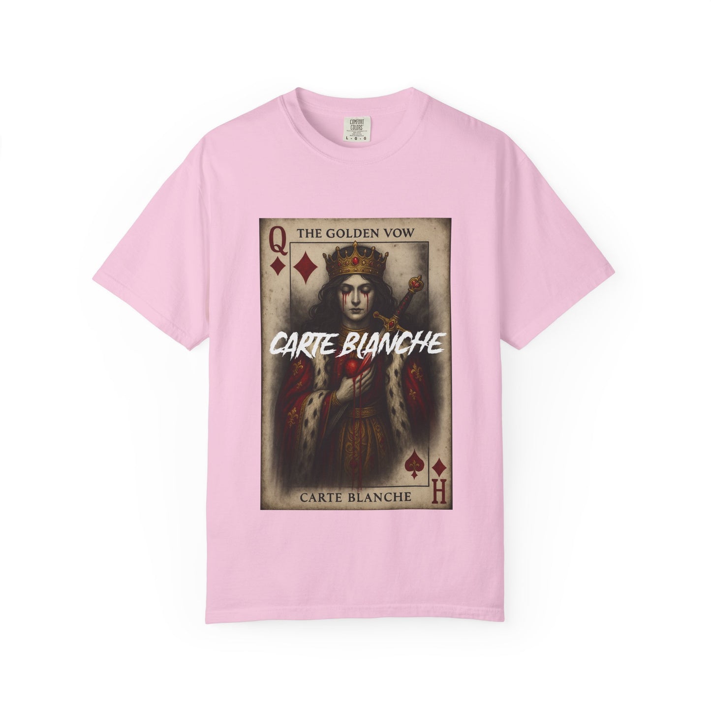 Artistic Unisex T-Shirt - Carte Blanche Playing Card Design