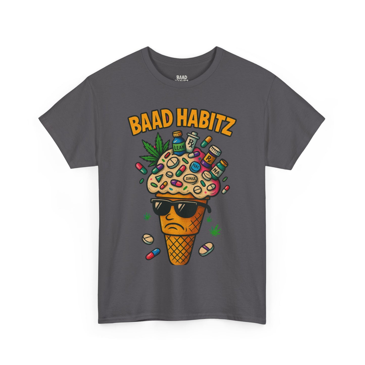 Funny Graphic Tee, Trendy T-Shirt for Casual Wear, Summer Wardrobe Essential, Perfect Gift for Friends, BAAD HABITZ Design