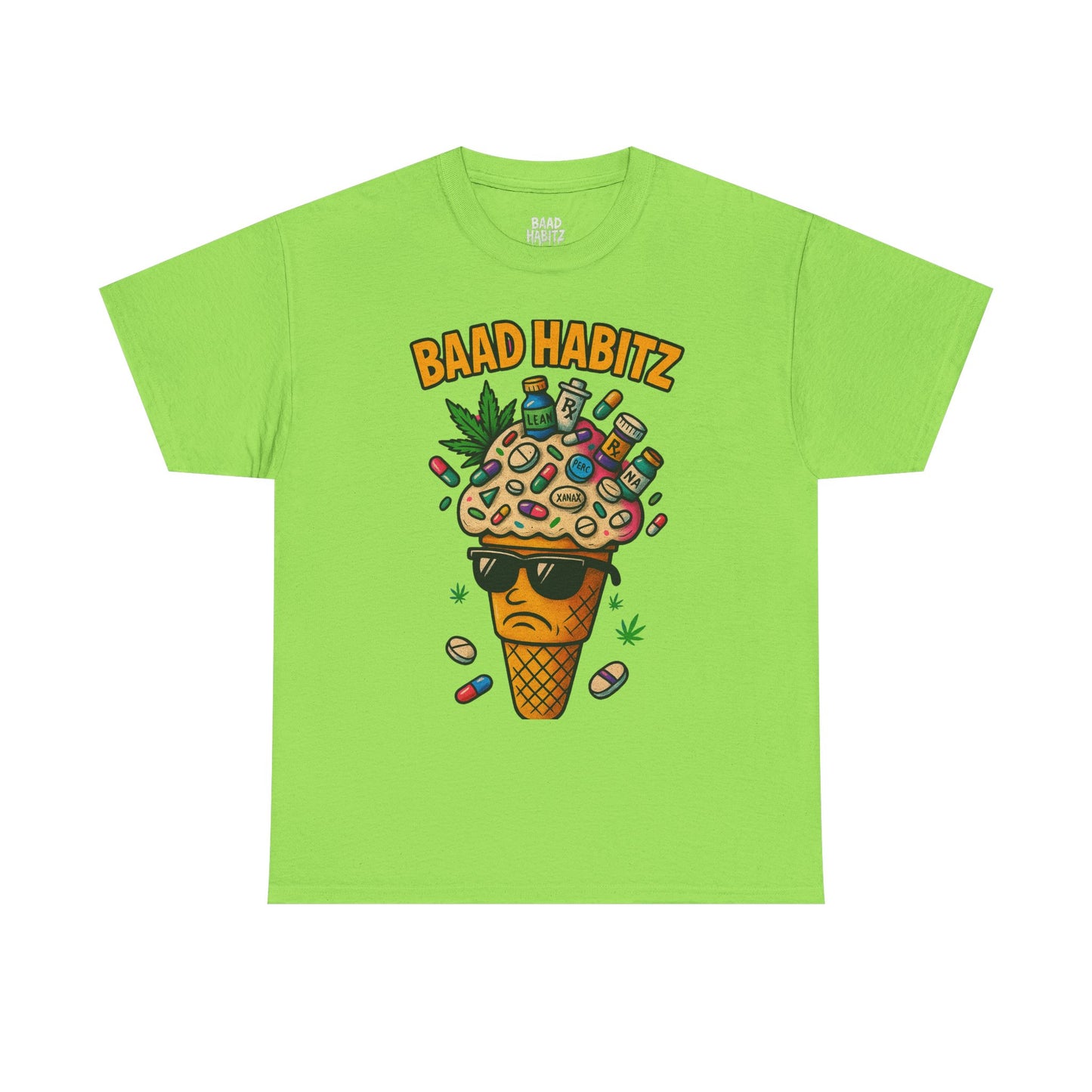 Funny Graphic Tee, Trendy T-Shirt for Casual Wear, Summer Wardrobe Essential, Perfect Gift for Friends, BAAD HABITZ Design