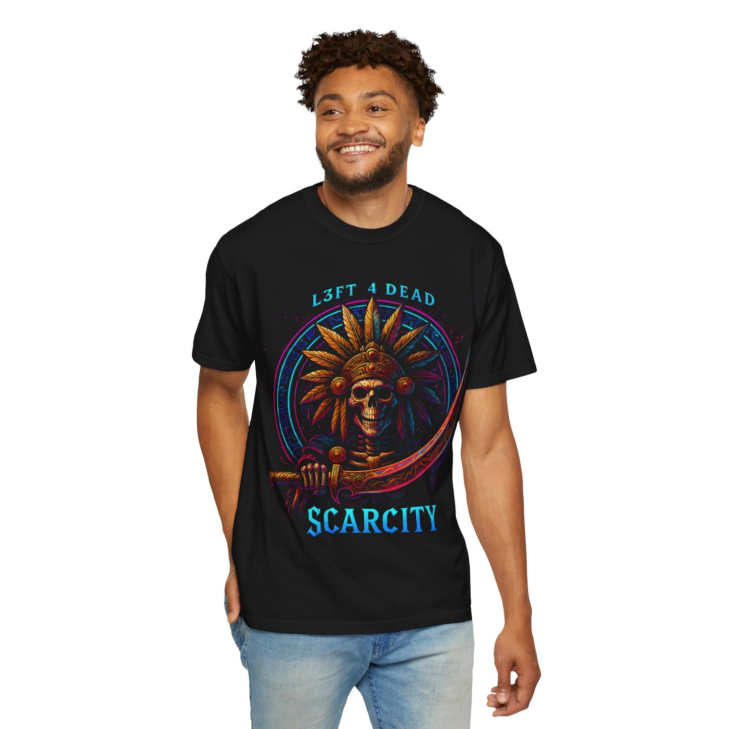 Copy of L3FT 4 DEAD Scarcity Unisex Garment-Dyed T-shirt - Bold Streetwear for Creative Souls