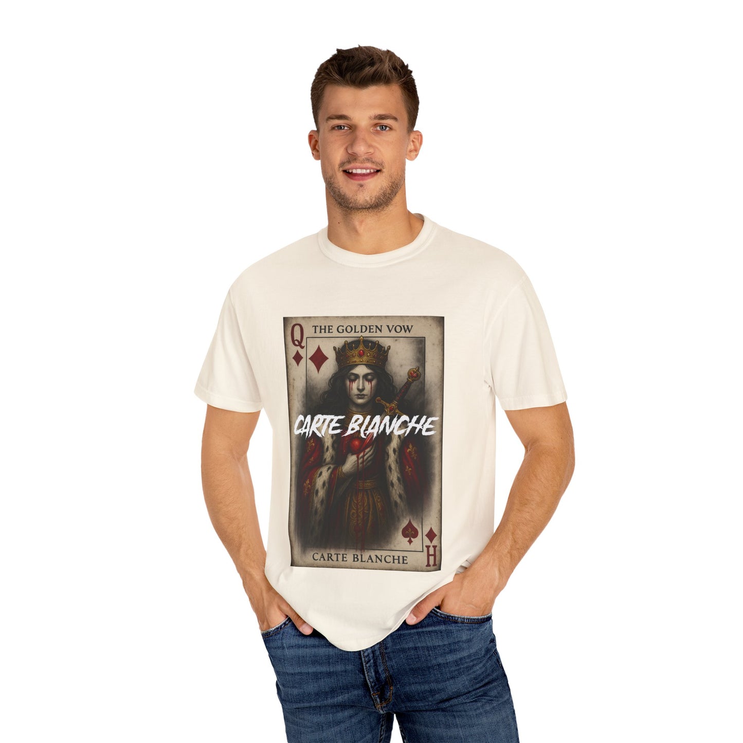 Artistic Unisex T-Shirt - Carte Blanche Playing Card Design