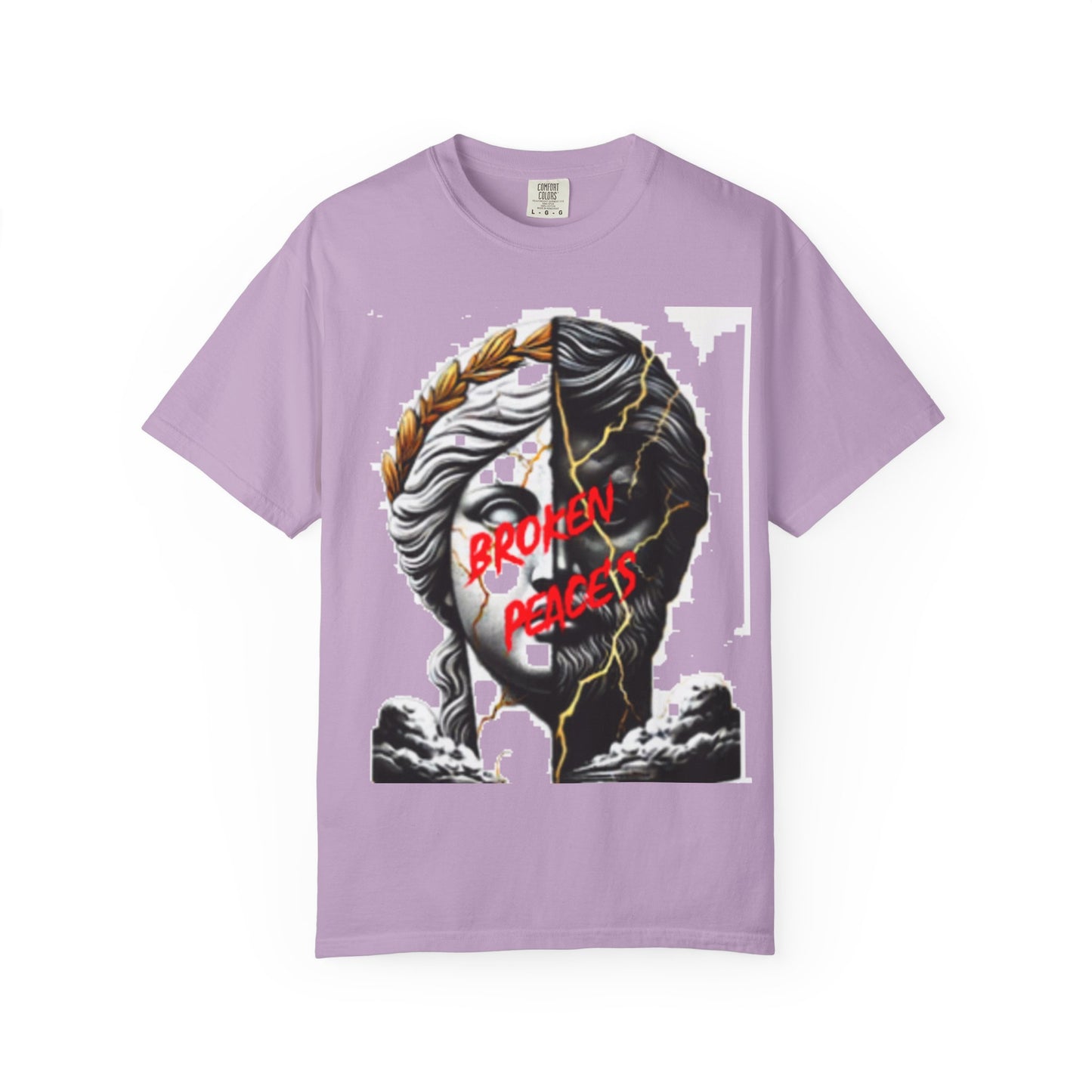 Unisex Garment-Dyed T-shirt - 'Broken Pieces' & 'God Save the Queen' Graphic Tee