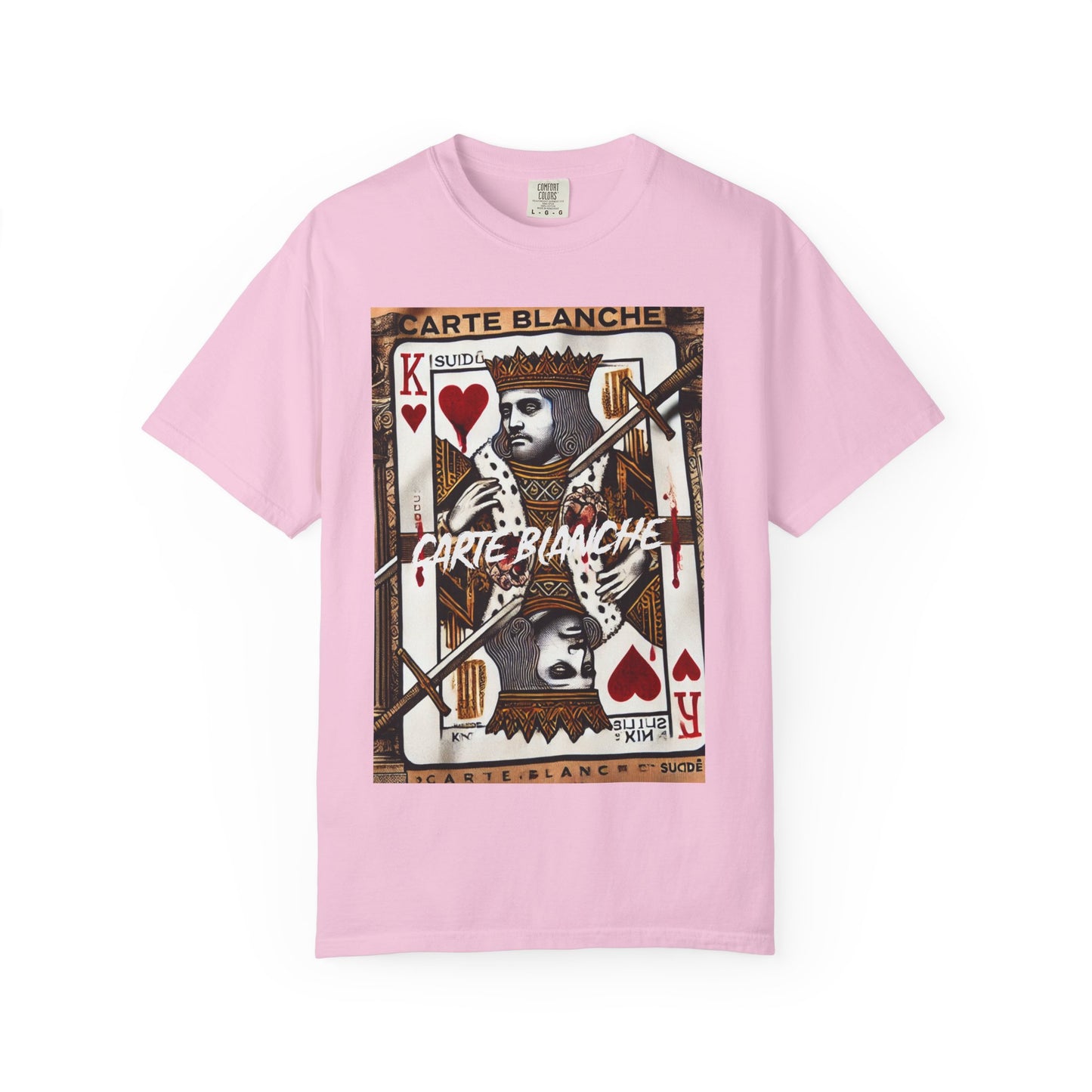 Street Art Graphic T-Shirt - 'God Save the Queen' & 'Carte Blanche' Design