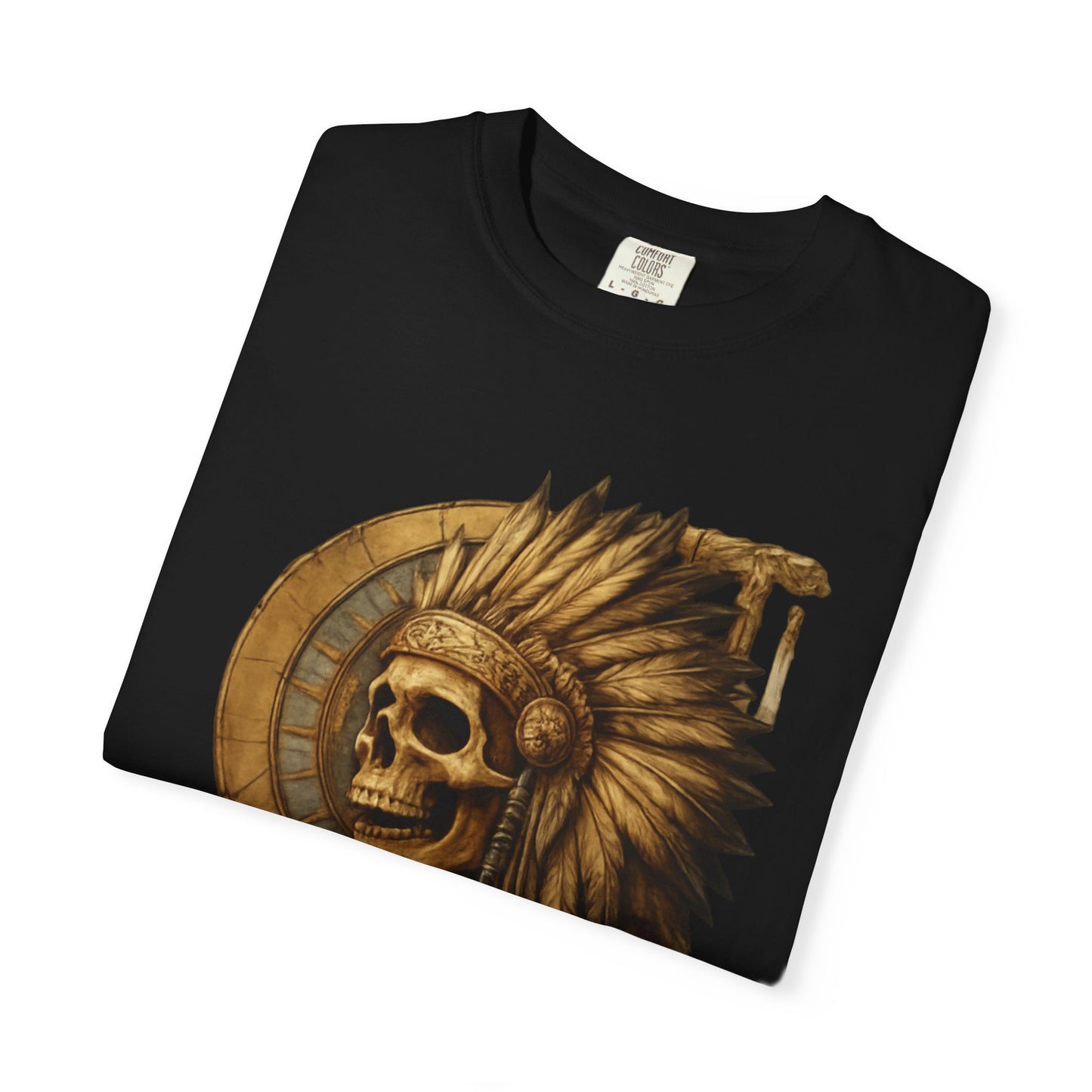 Unisex Garment-Dyed T-Shirt - 'Lost Tribe' Skull Design