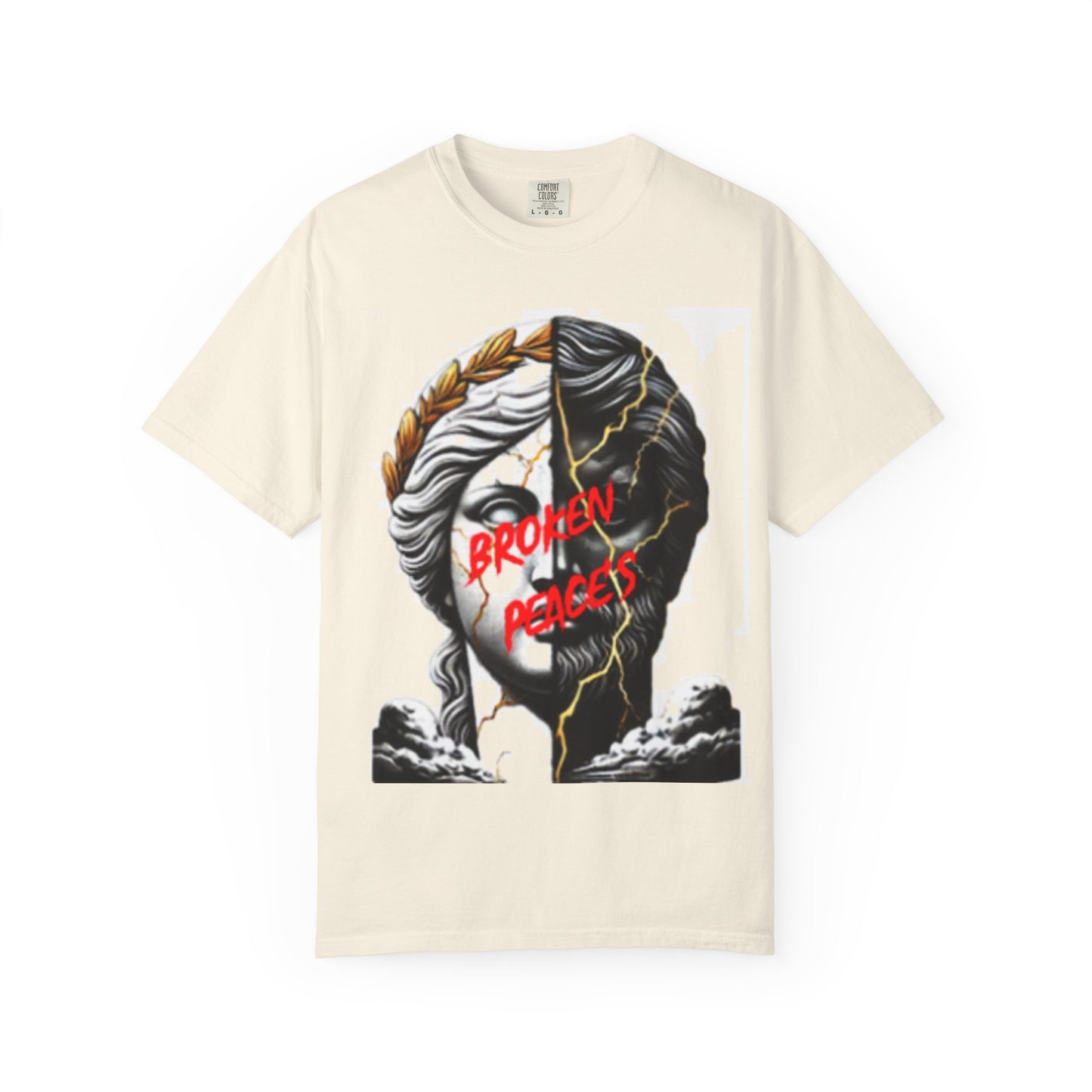 Unisex Garment-Dyed T-shirt - 'Broken Pieces' & 'God Save the Queen' Graphic Tee