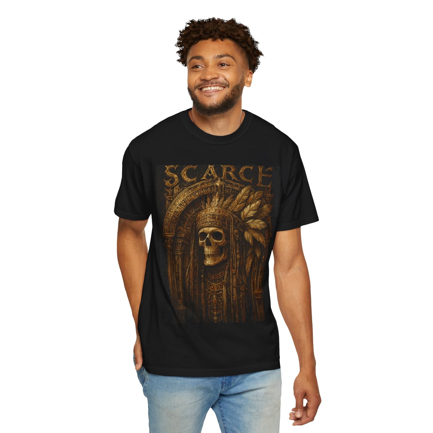 Unisex Garment-Dyed T-Shirt - SCARCE The Lost Skull Design