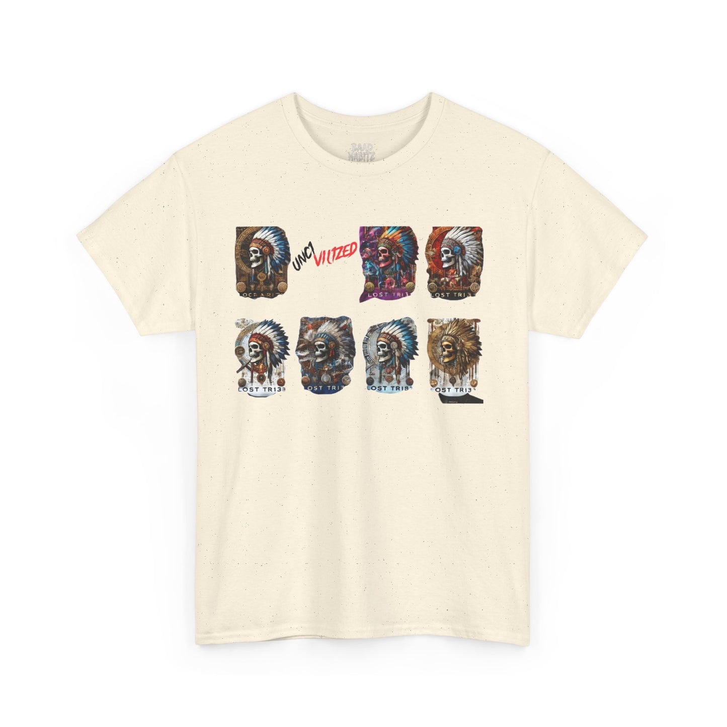 Unisex Heavy Cotton Tee with Lion Art - Free Spirit Tee, Graphic T-Shirt, Casual Wear, Animal Lover Gift, Unique Design Tee