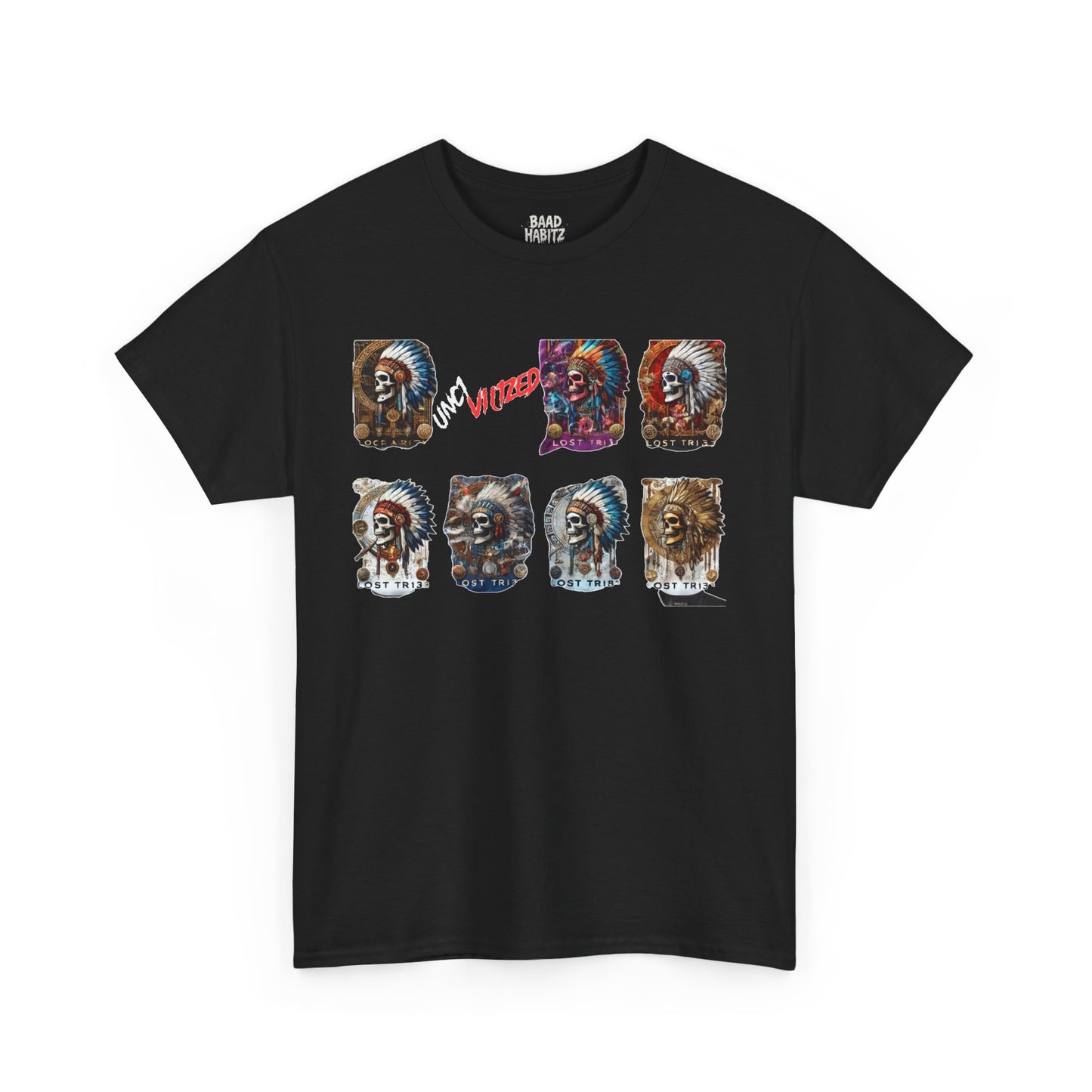 Unisex Heavy Cotton Tee with Lion Art - Free Spirit Tee, Graphic T-Shirt, Casual Wear, Animal Lover Gift, Unique Design Tee