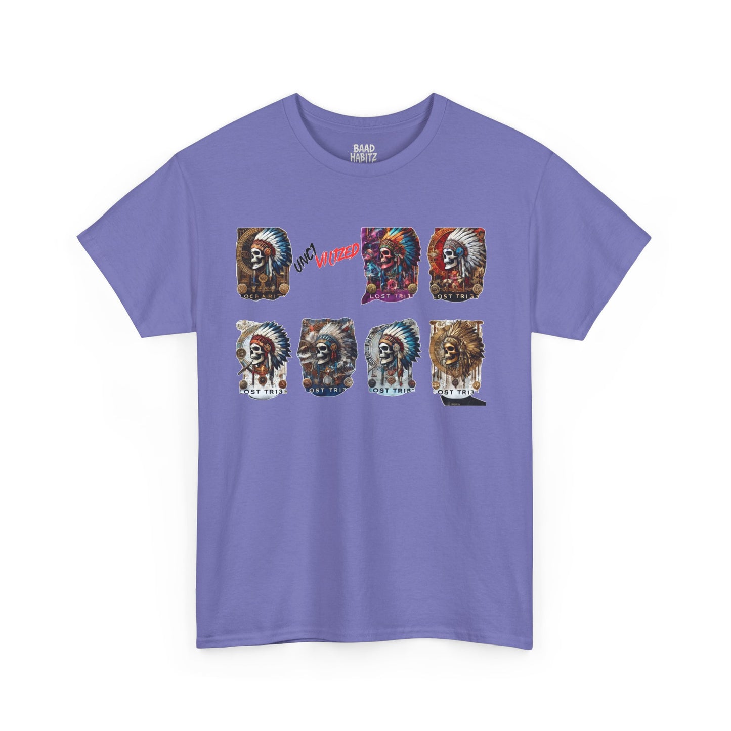 Unisex Heavy Cotton Tee with Lion Art - Free Spirit Tee, Graphic T-Shirt, Casual Wear, Animal Lover Gift, Unique Design Tee