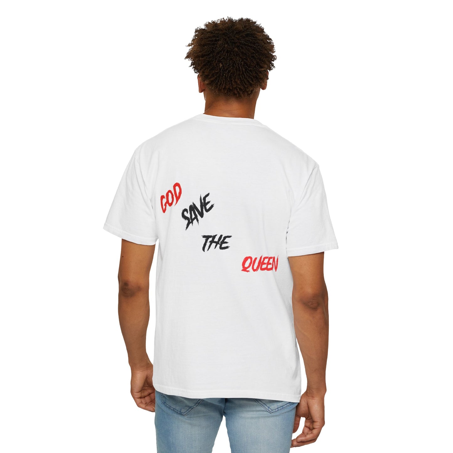 Unisex Garment-Dyed T-shirt - 'Broken Pieces' & 'God Save the Queen' Graphic Tee