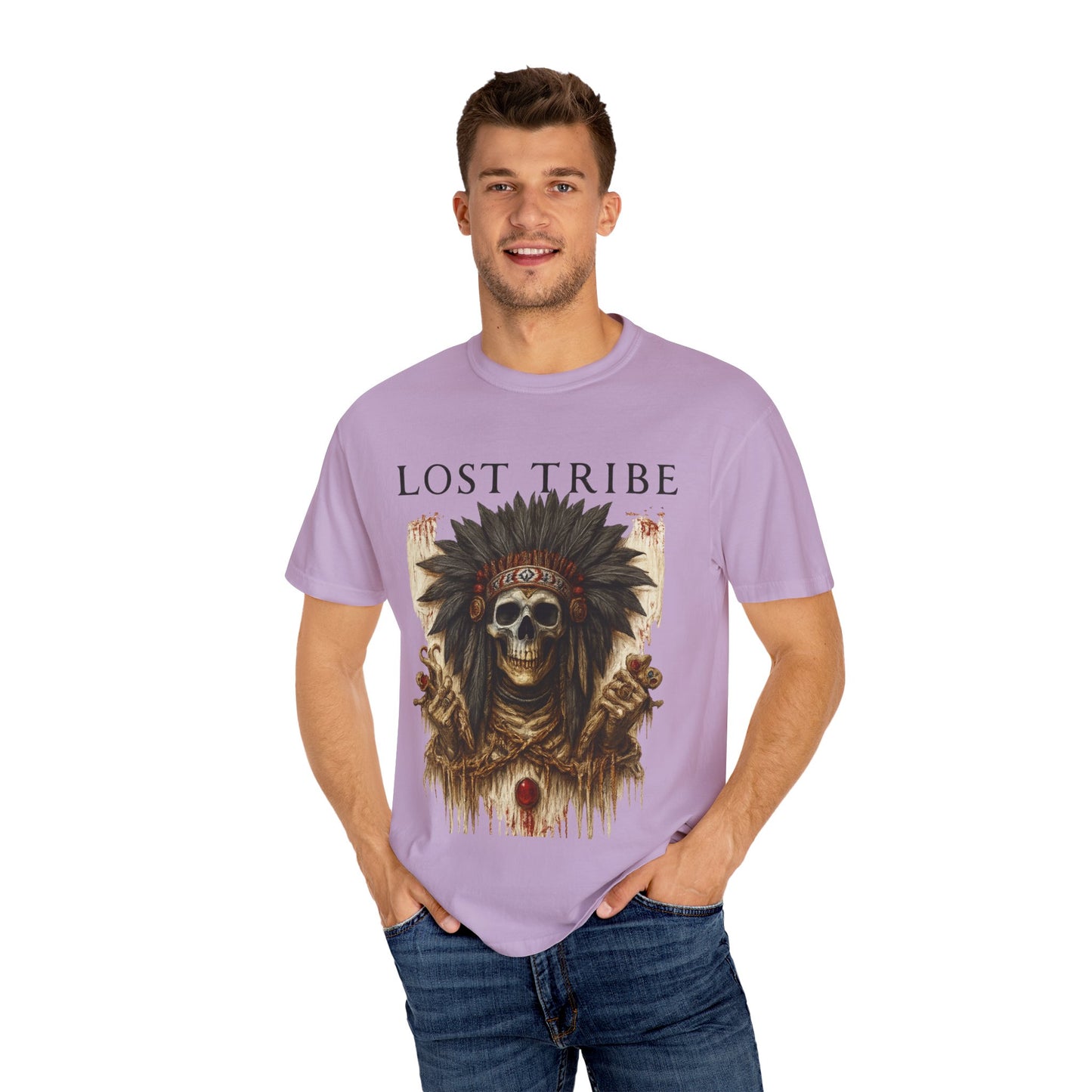 Lost Tribe Unisex Garment-Dyed T-Shirt | Scarcity Graphic Tee for Festival & Everyday Wear
