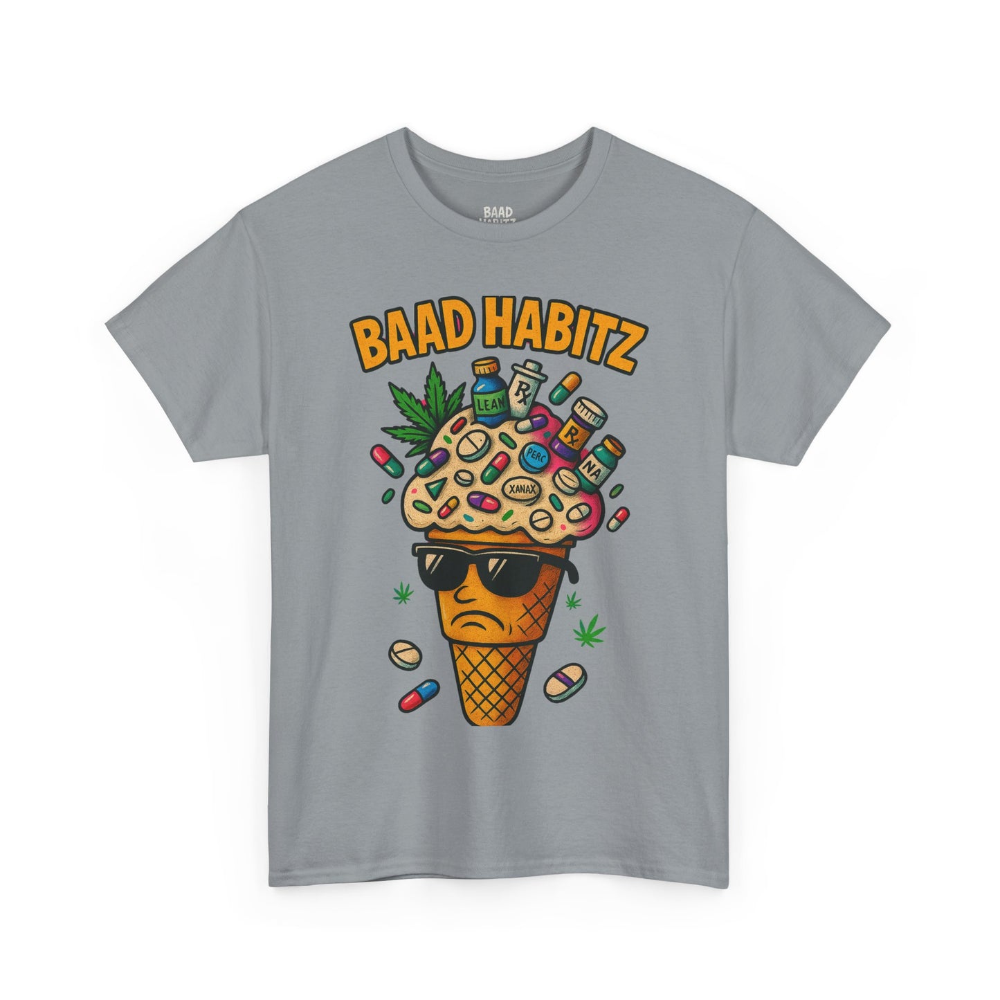 Funny Graphic Tee, Trendy T-Shirt for Casual Wear, Summer Wardrobe Essential, Perfect Gift for Friends, BAAD HABITZ Design