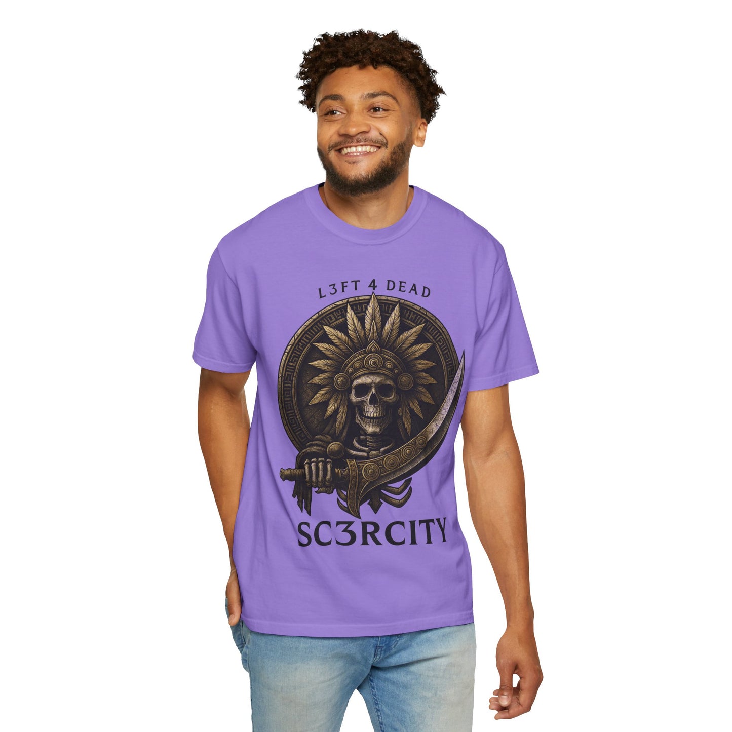 Unisex Garment-Dyed T-Shirt with Skull Design - Perfect for Casual Days and Gifting