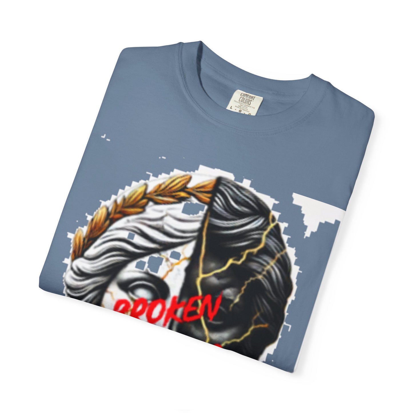 Unisex Garment-Dyed T-shirt - 'Broken Pieces' & 'God Save the Queen' Graphic Tee