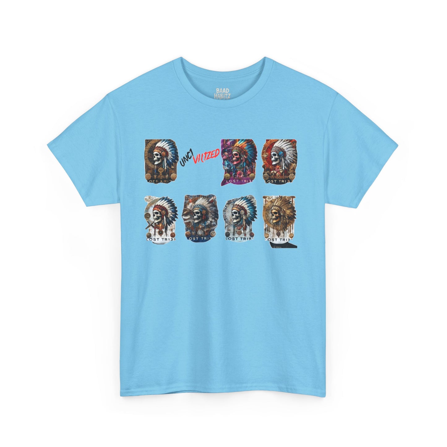 Unisex Heavy Cotton Tee with Lion Art - Free Spirit Tee, Graphic T-Shirt, Casual Wear, Animal Lover Gift, Unique Design Tee
