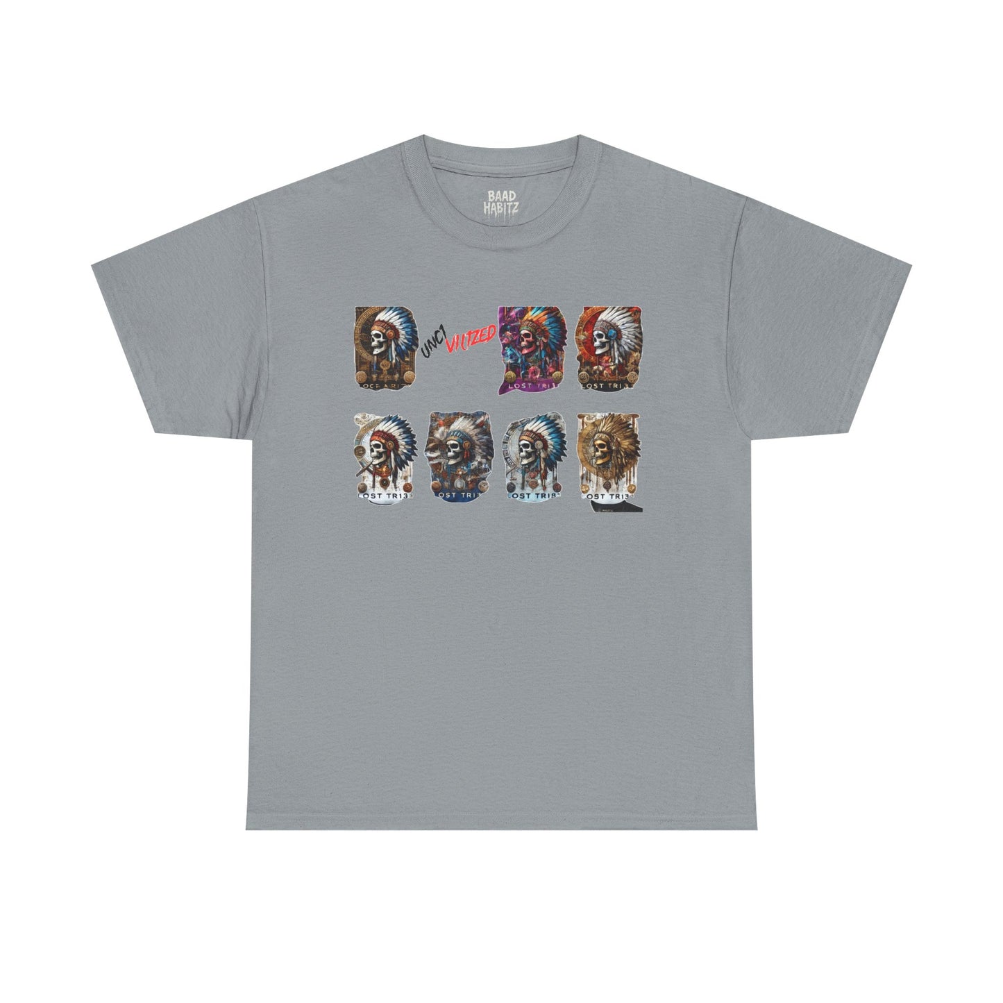 Unisex Heavy Cotton Tee with Lion Art - Free Spirit Tee, Graphic T-Shirt, Casual Wear, Animal Lover Gift, Unique Design Tee