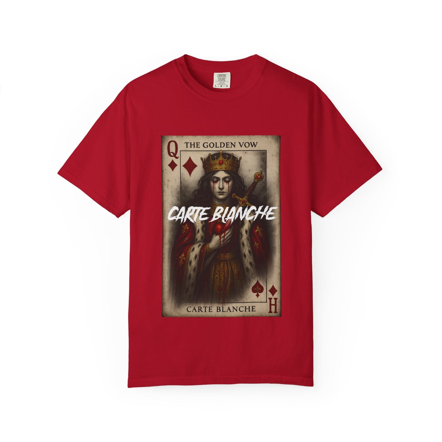 Artistic Unisex T-Shirt - Carte Blanche Playing Card Design